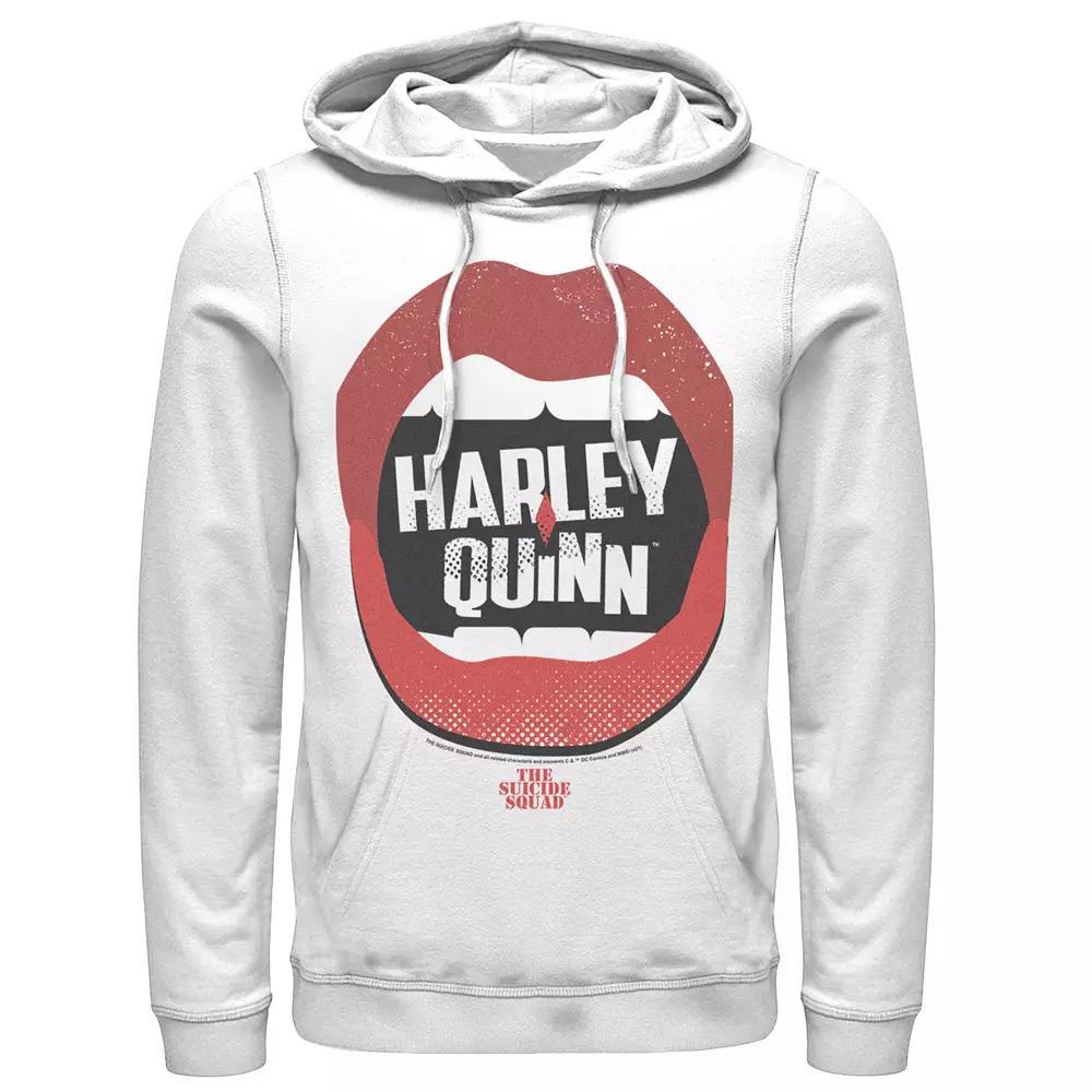 Men's The Suicide Squad Harley Quinn Lips Hoodie, Boy's,  Product Image