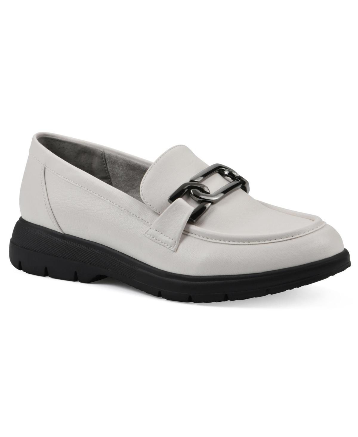 Cliffs by White Mountain Florenza Womens Lug Sole Loafer Ivory Smo Product Image