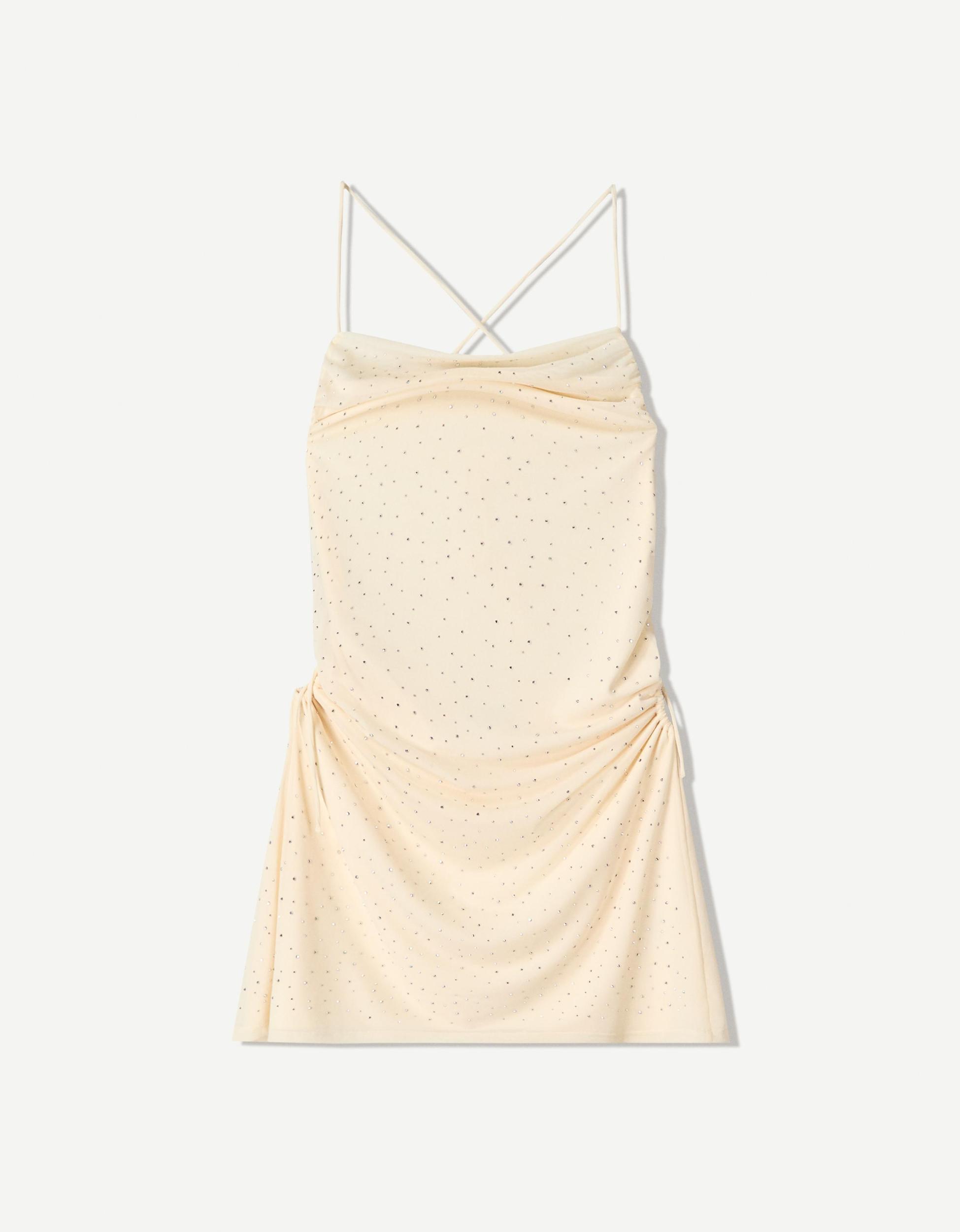 Animal print mini dress with buckle Product Image