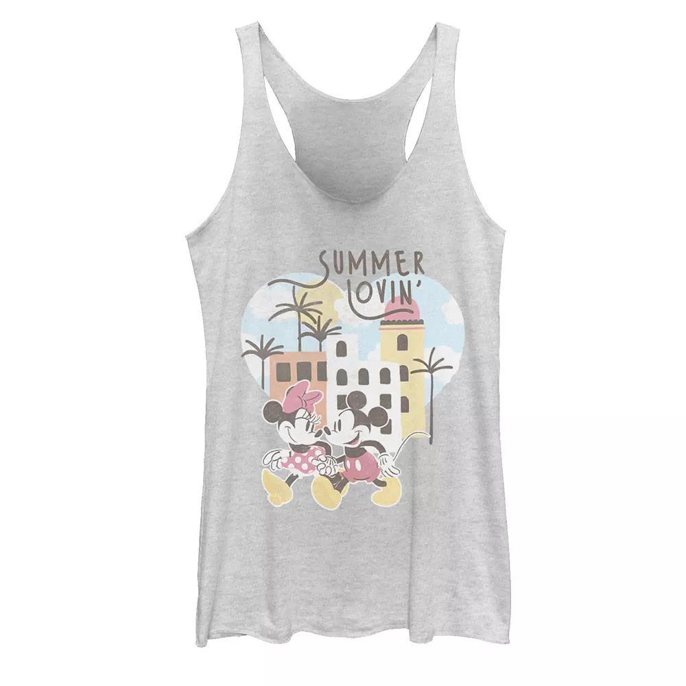 Disney's Mickey & Minnie Summer Lovin' Beach Vibes Juniors' Racerback Tank Top, Girl's,  Product Image