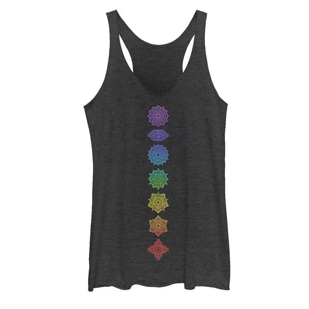 Juniors' Chakra Aligned Geometric Graphic Tank Top, Girl's,  Product Image