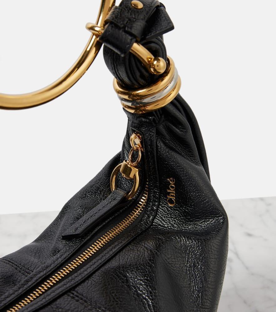 CHLOÉ Bracelet Small Leather Shoulder Bag In Black Product Image