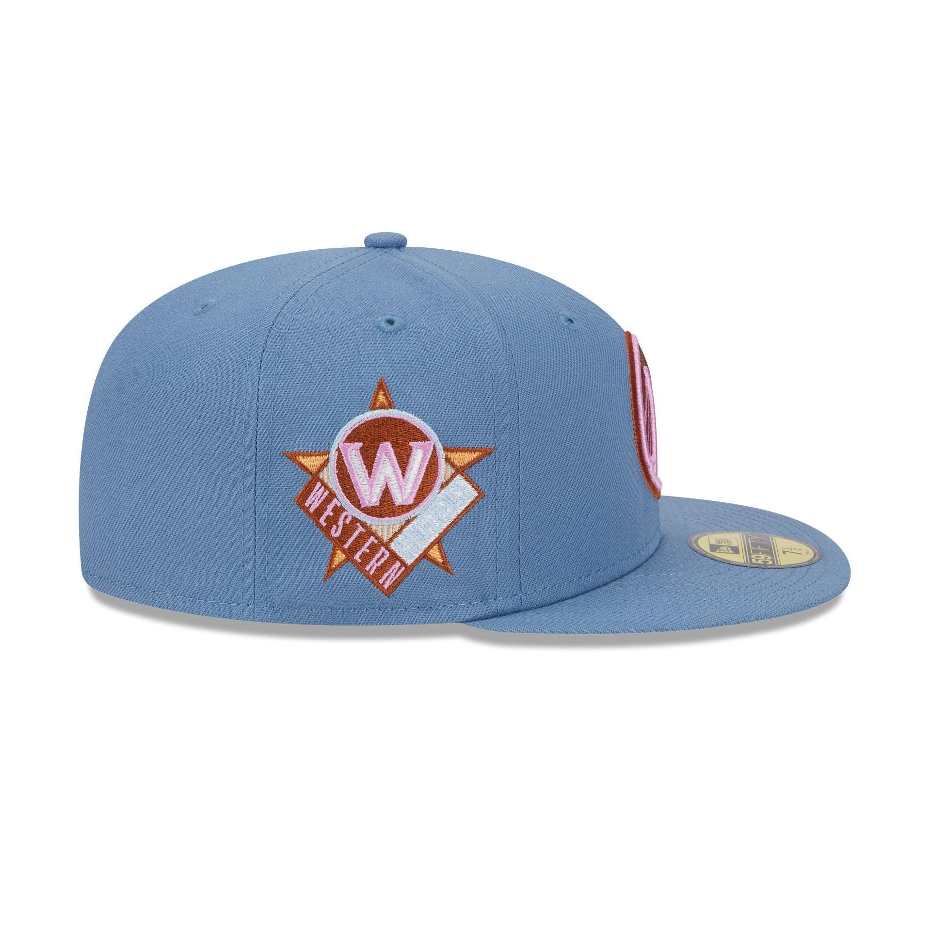 Golden State Warriors Color Pack Faded Blue 59FIFTY Fitted Hat Male Product Image