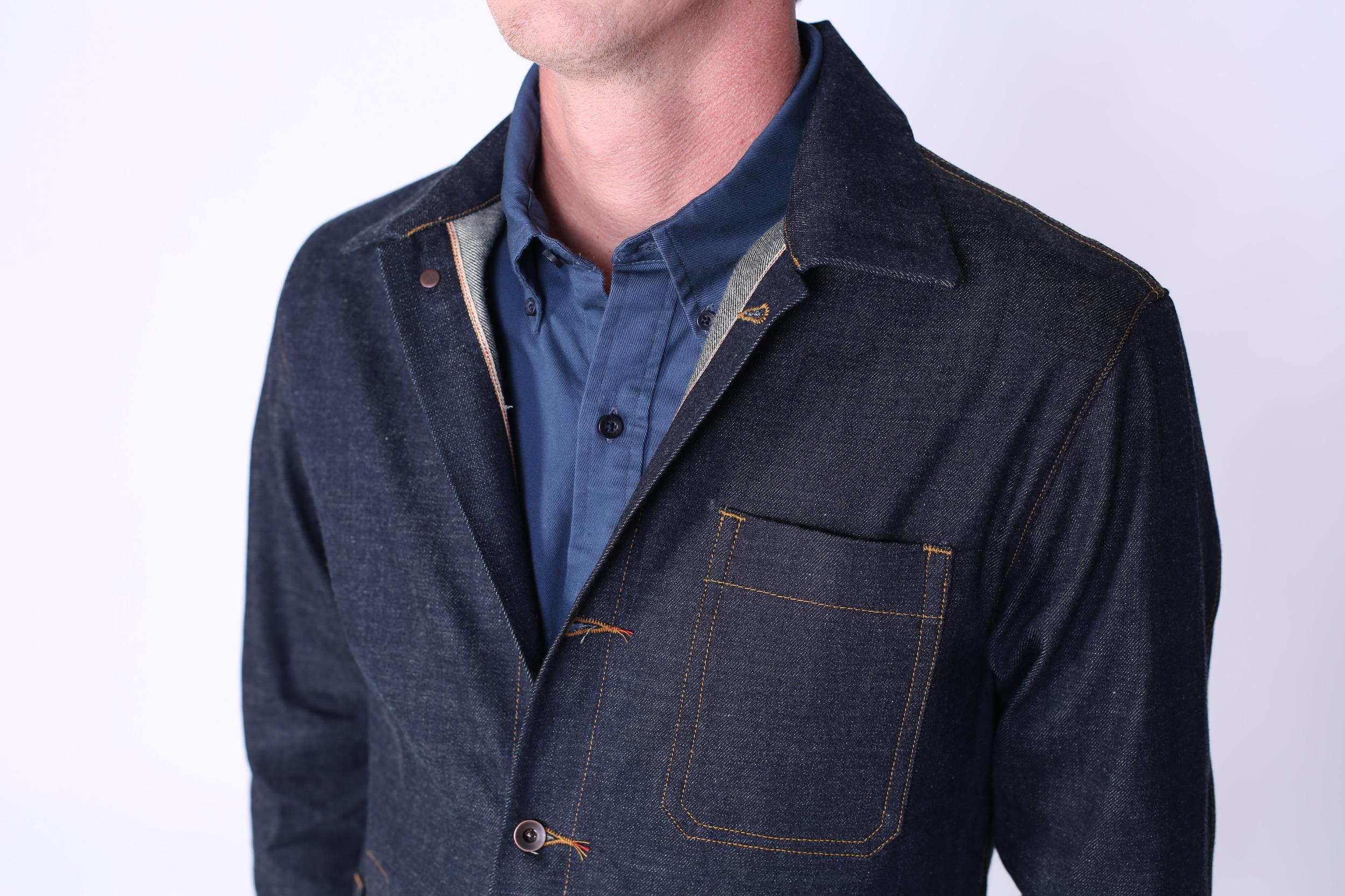 Patch Pocket Chore Coat | OG Selvage Denim Male Product Image
