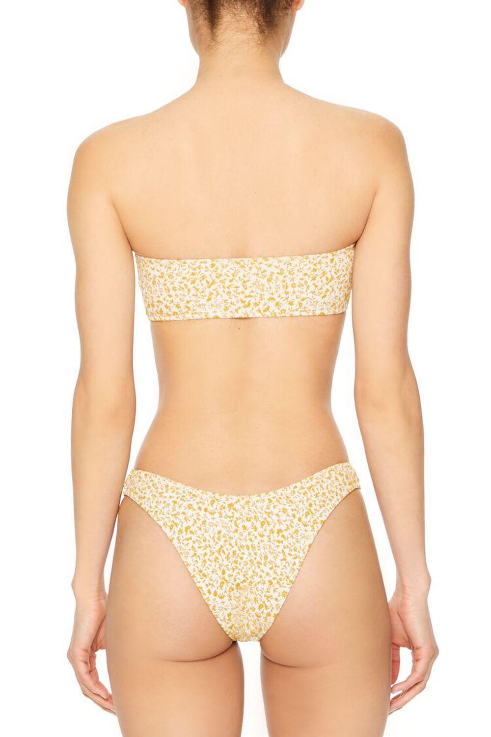 Jacquard Floral High-Leg Bikini Bottoms | Forever 21 Product Image