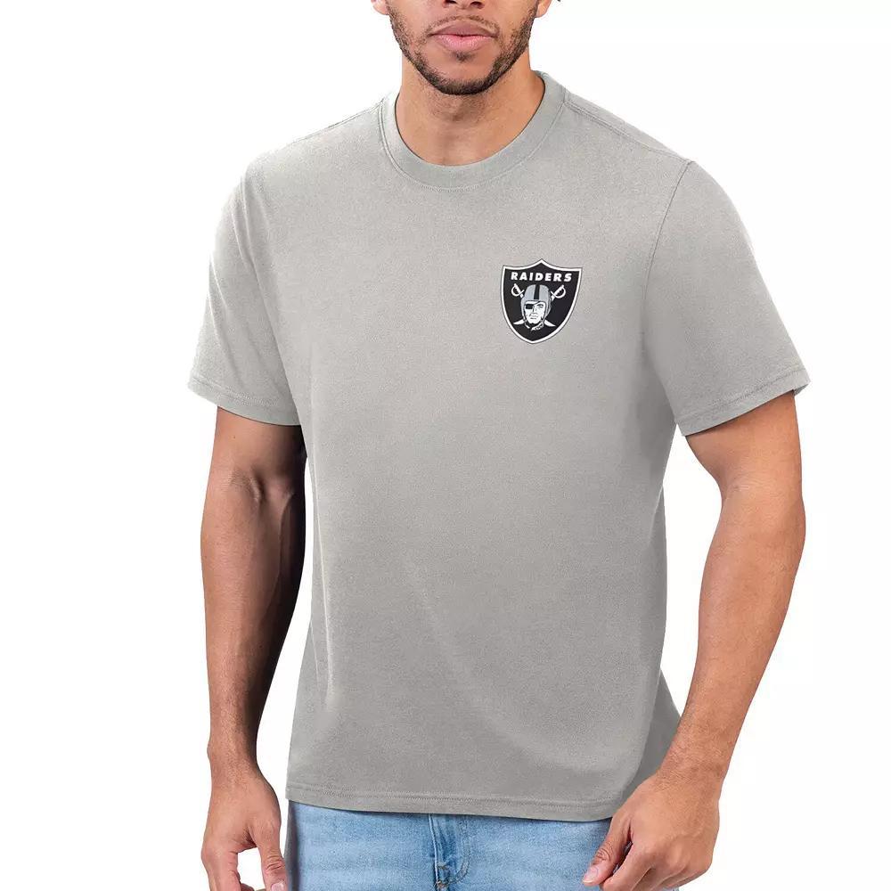 Men's Margaritaville Silver Las Vegas Raiders T-Shirt,  Product Image