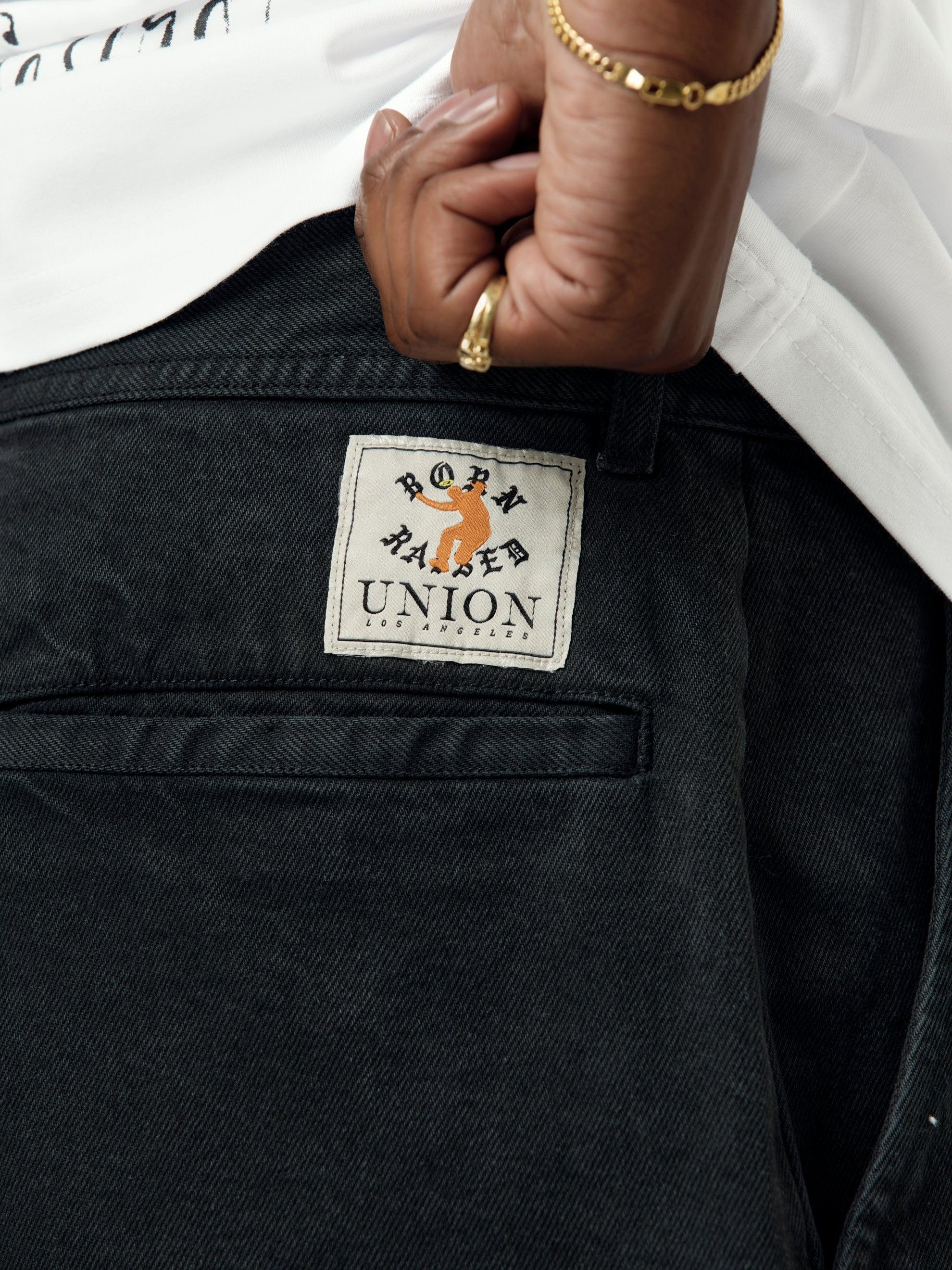 BXR + UNION CUT-OFF WORK PANTS (Black) Product Image