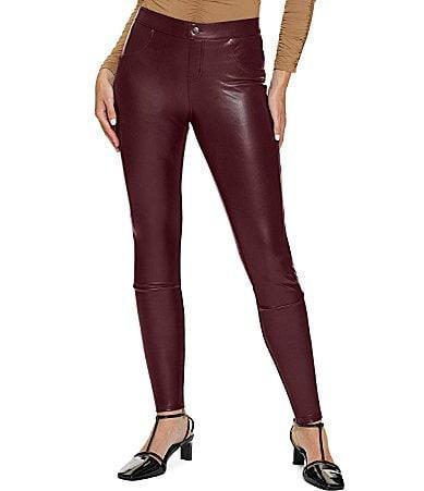 HUE Leatherette Leggings (Port Royal) Women's Casual Pants Product Image