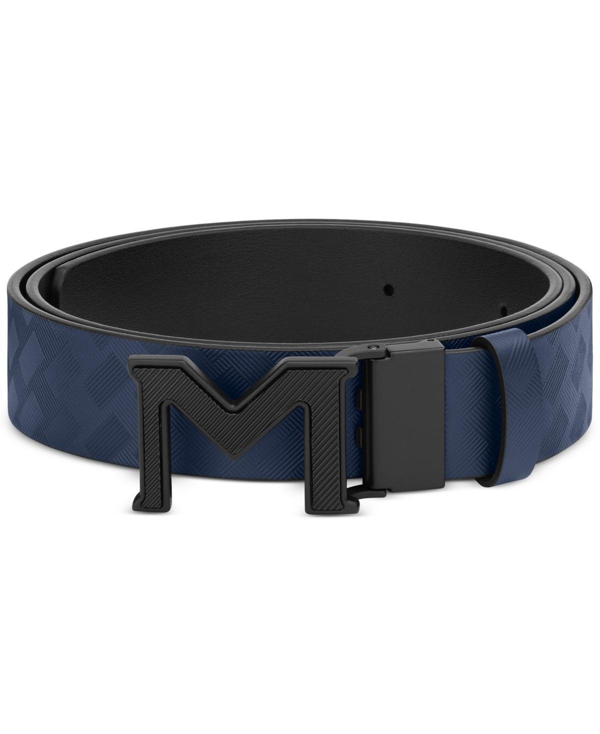 MONTBLANC Men's M Pin Buckle Reversible Leather Belt In Black Product Image