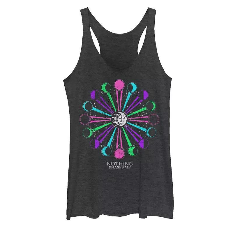 Juniors' Night Moon Flower Galactic Tank Top, Girl's,  Product Image