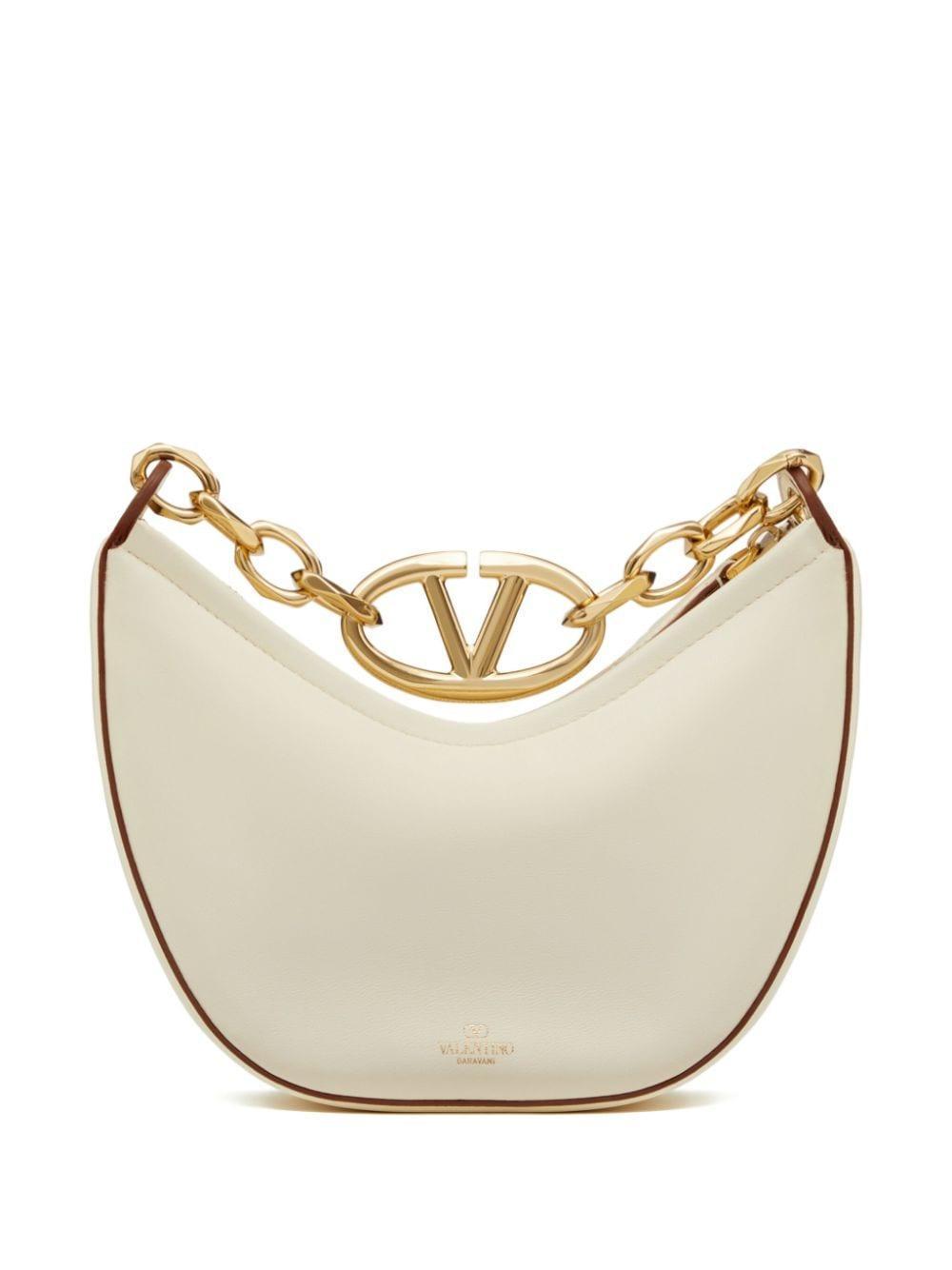 VALENTINO GARAVANI Vlogo Moon Hobo Bag In Ivory Product Image