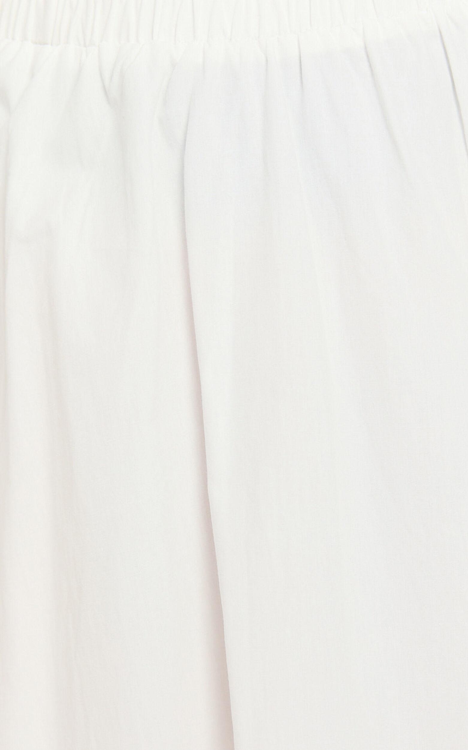 Annika Midi Skirt - Side Split A Line Skirt in Ivory Product Image