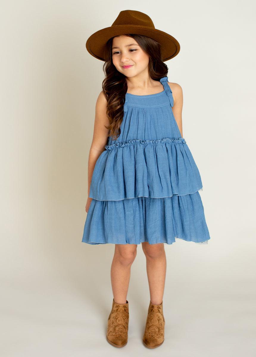 Banyu Dress in Cornflower Girls Product Image