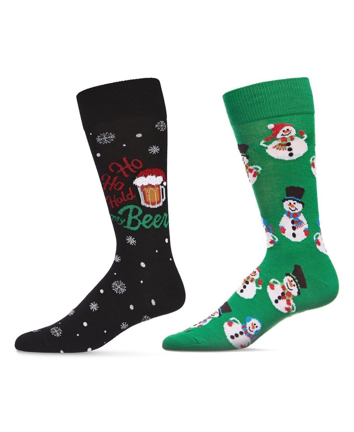 MeMoi Mens Christmas Holiday Pair Novelty Socks, Pack of 2 Product Image