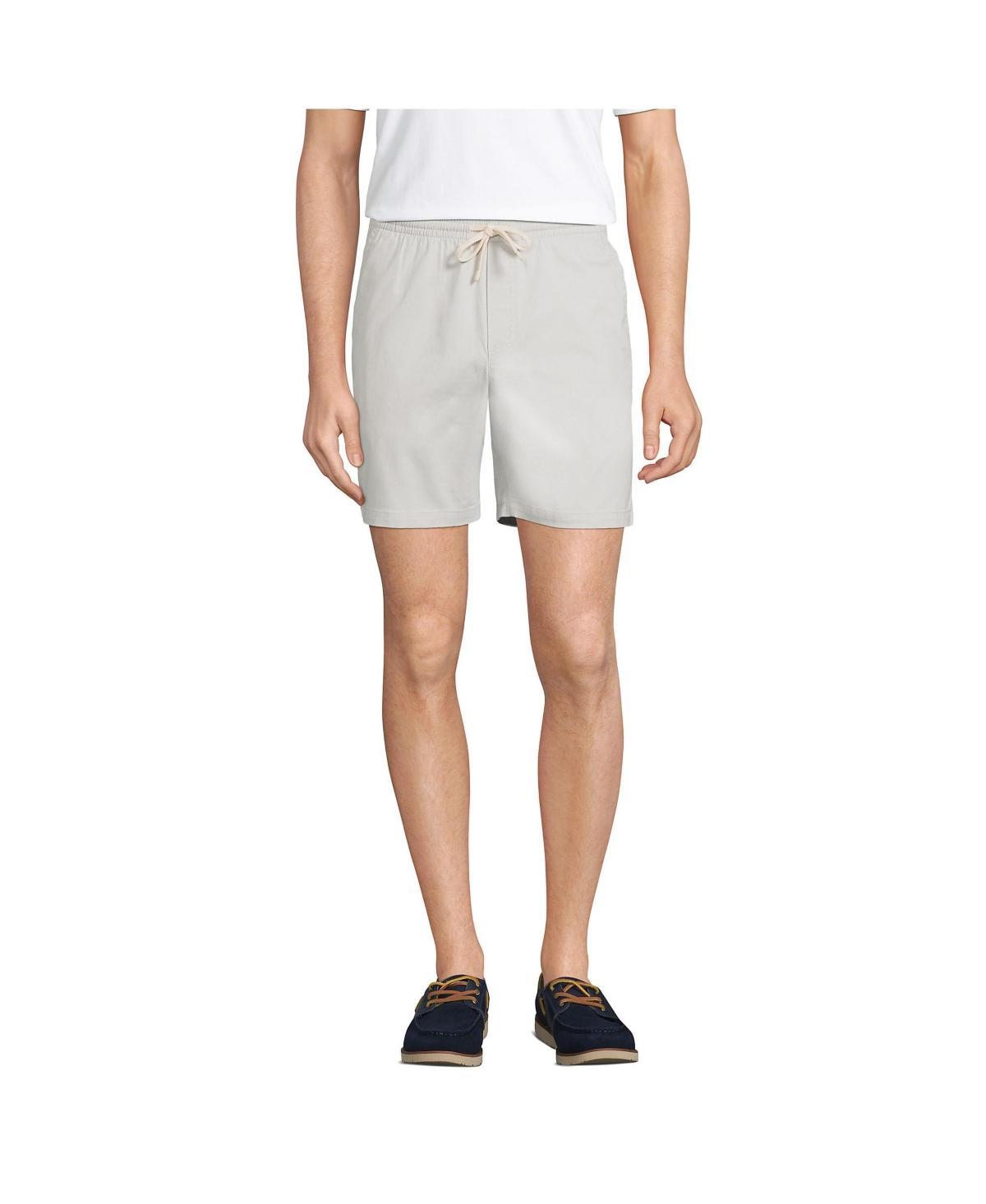 Big & Tall Lands End Comfort-First Knockabout Pull On Deck Shorts, Mens Soft Pink Product Image