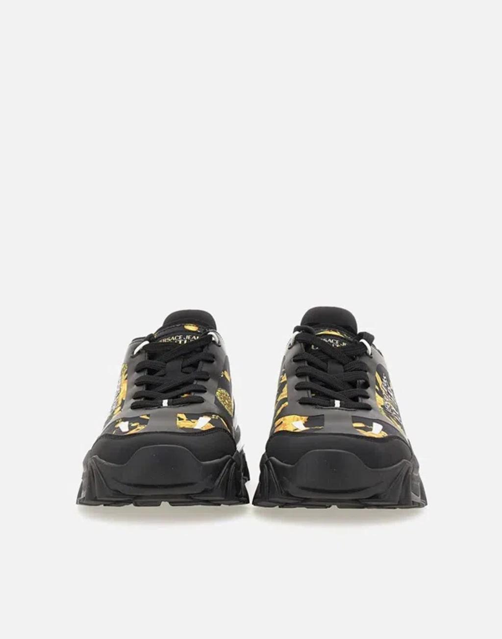 VERSACE JEANS COUTURE Black Trail Trek Sneakers Product Image