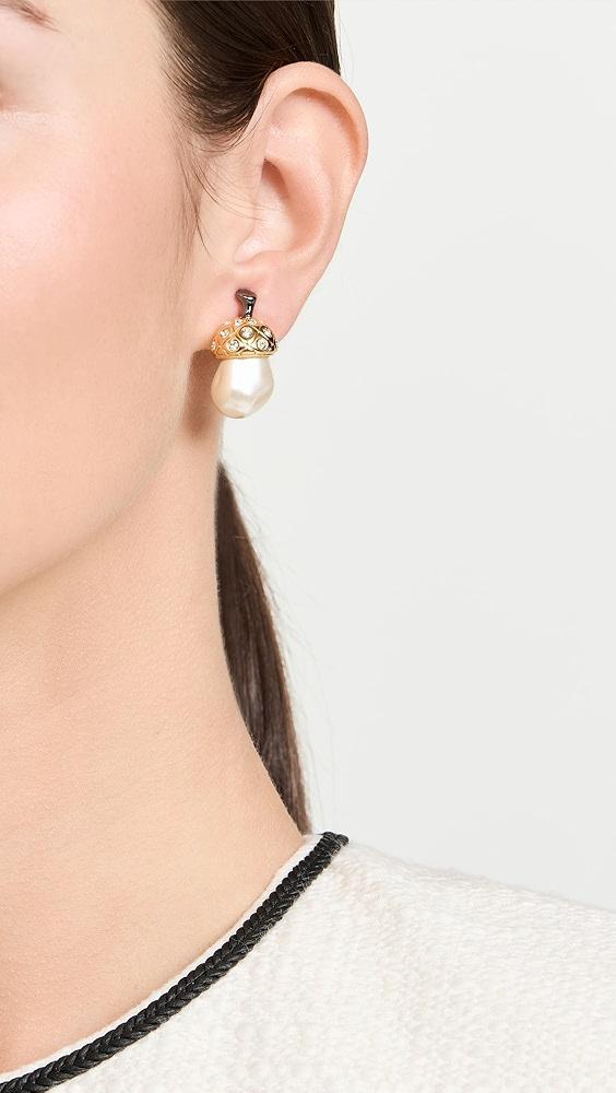 Lele Sadoughi Acorn Button Earrings | Shopbop Product Image