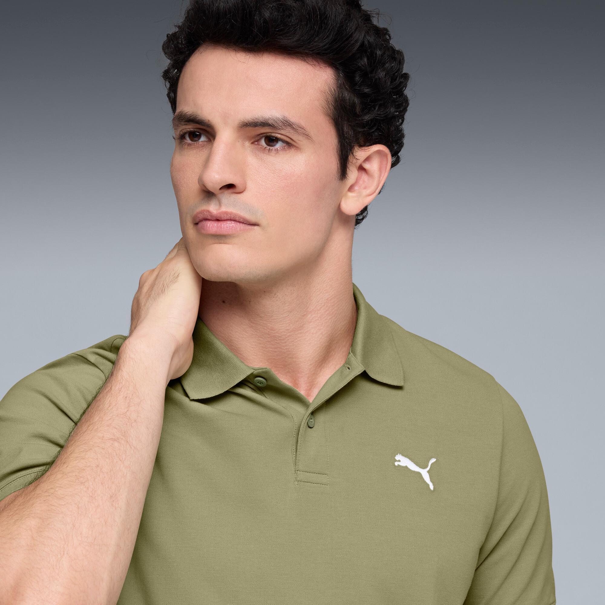 Essentials Small PUMA Logo Pique Polo US Men Product Image
