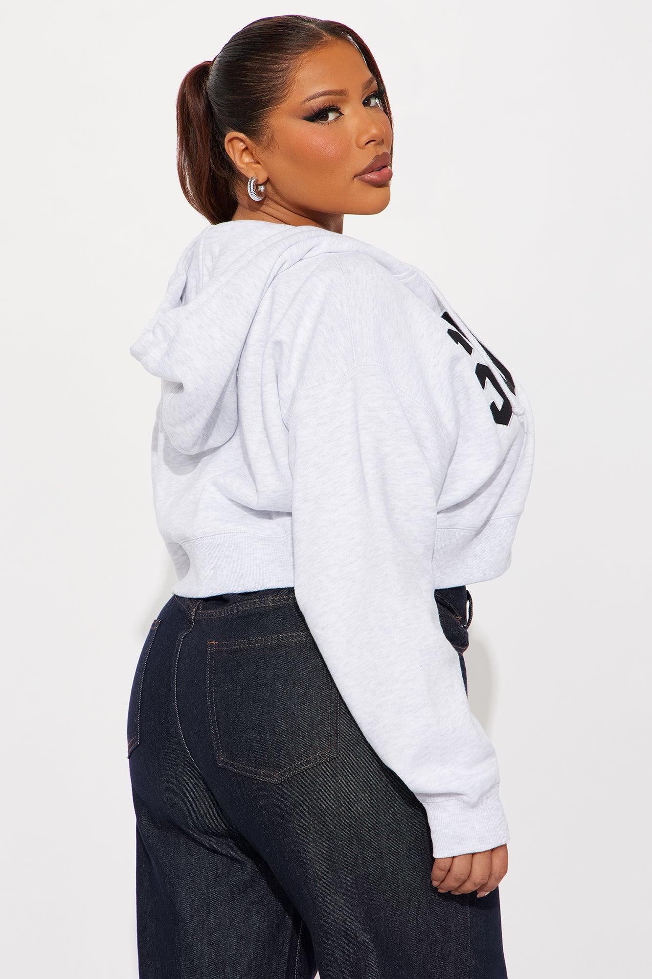 Soho Zip Up Hoodie - Grey Female Product Image