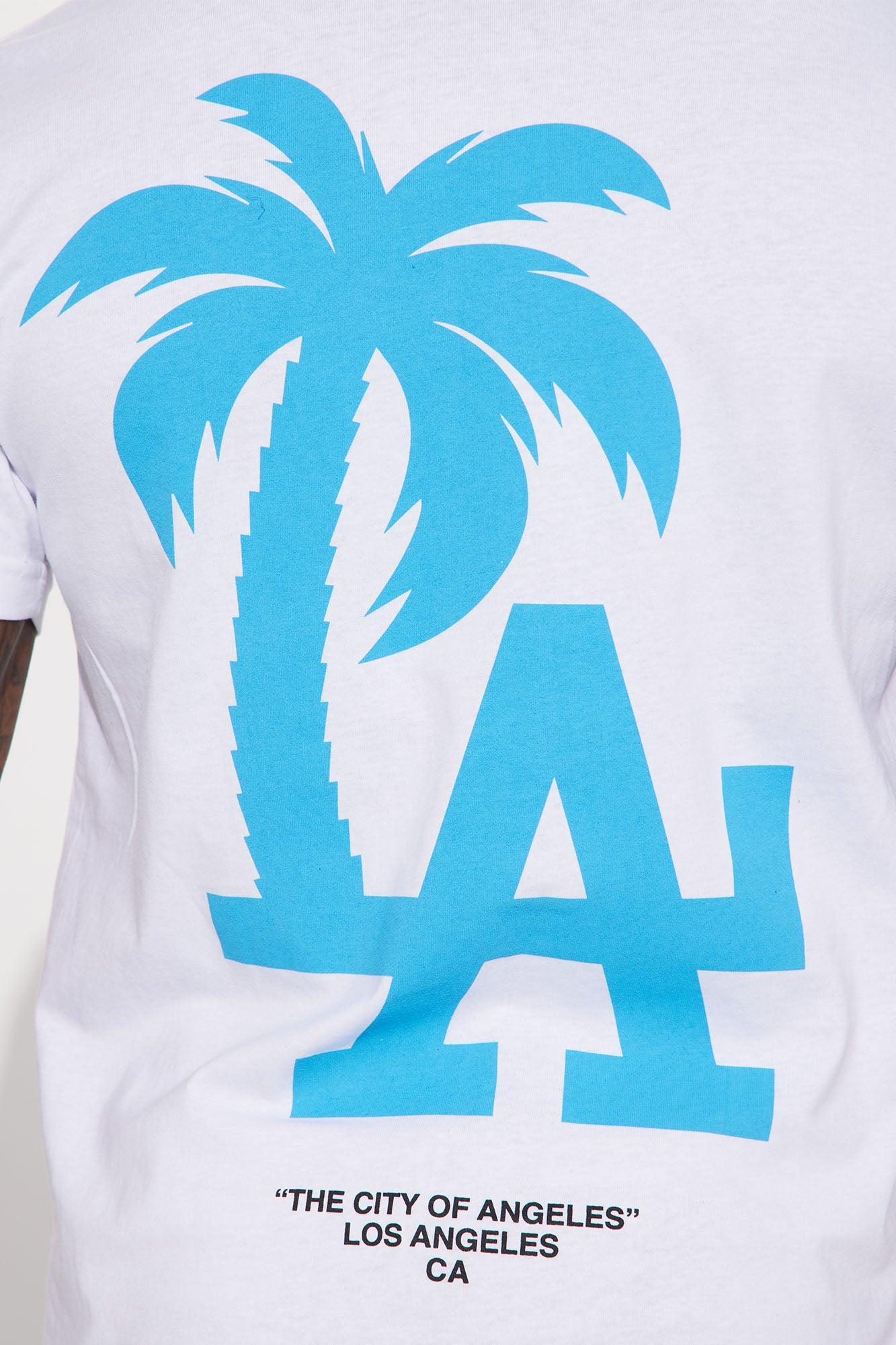 LA Palm Tree Short Sleeve Tee - White Product Image