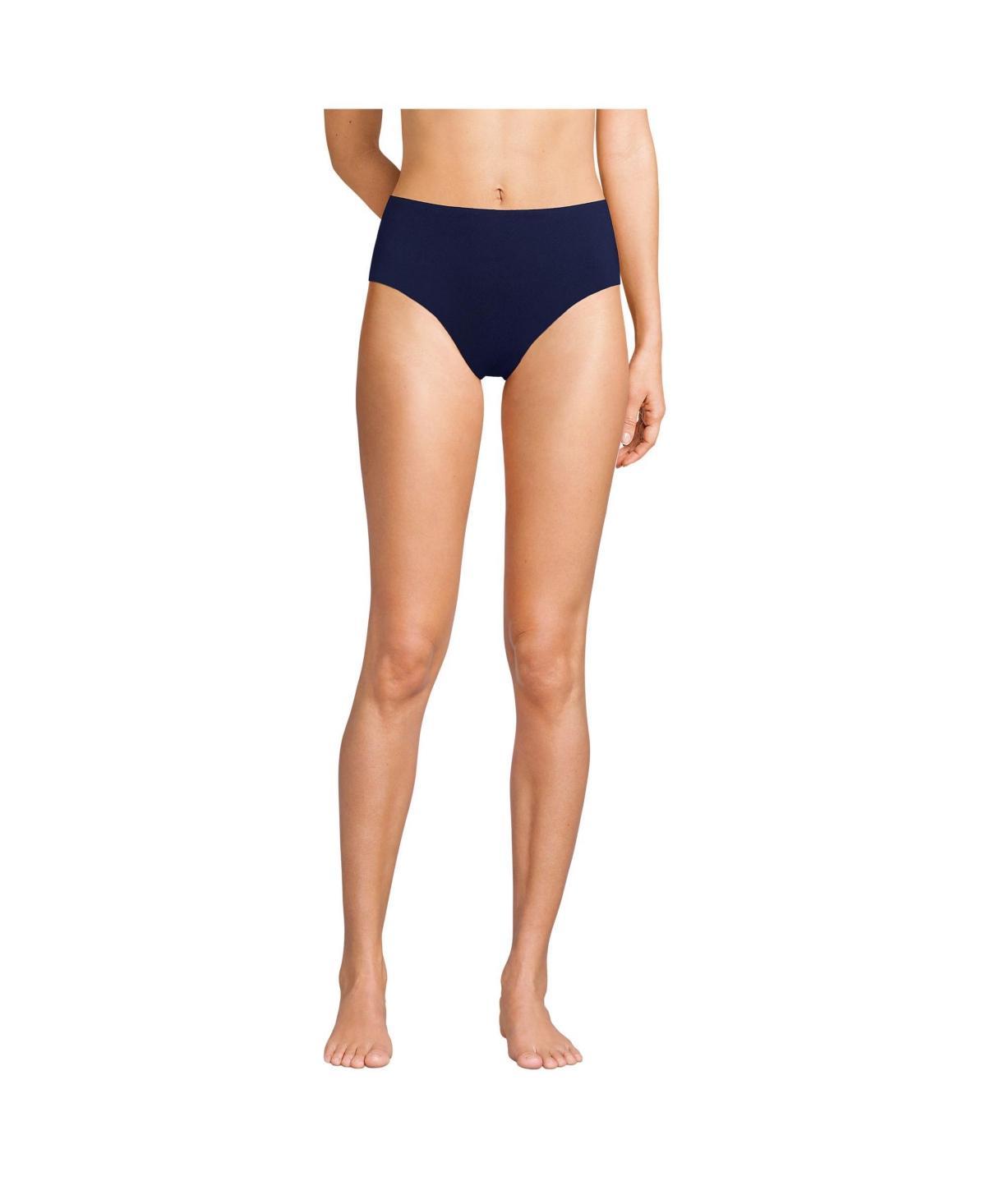 Lands End Womens Classic Mid Waist Bikini Bottoms Product Image