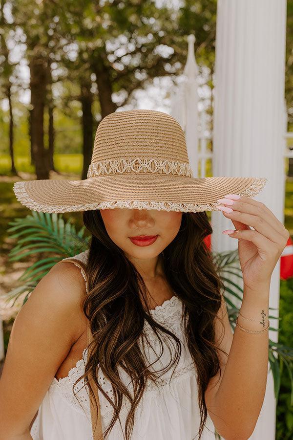 Sunny Views Raffia Woven Hat in Tan Product Image