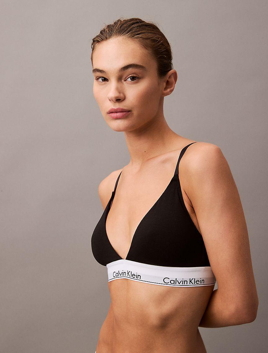Icon Cotton Modal Lightly Lined Triangle Bralette Product Image