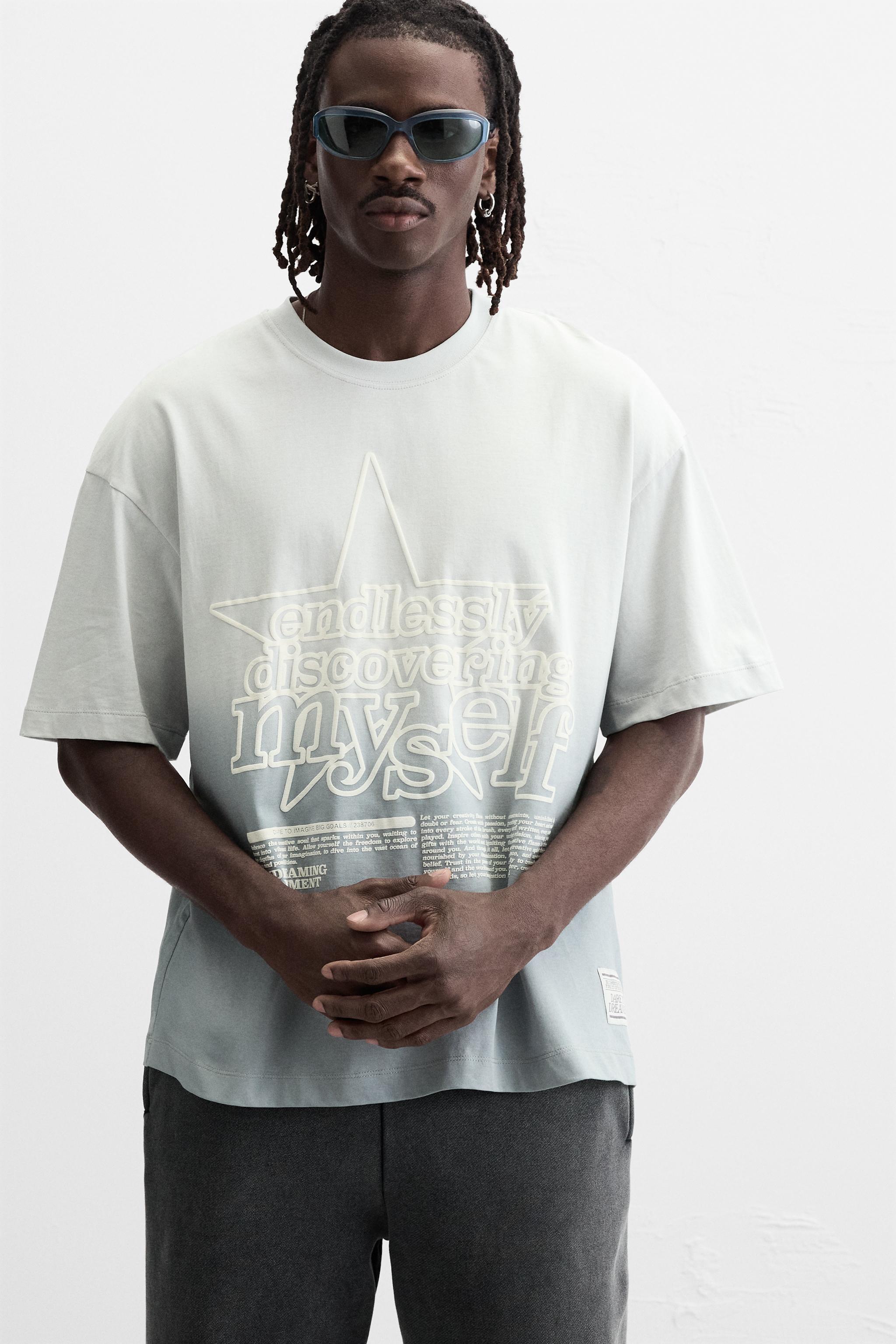 WASHED TEXT T-SHIRT Product Image