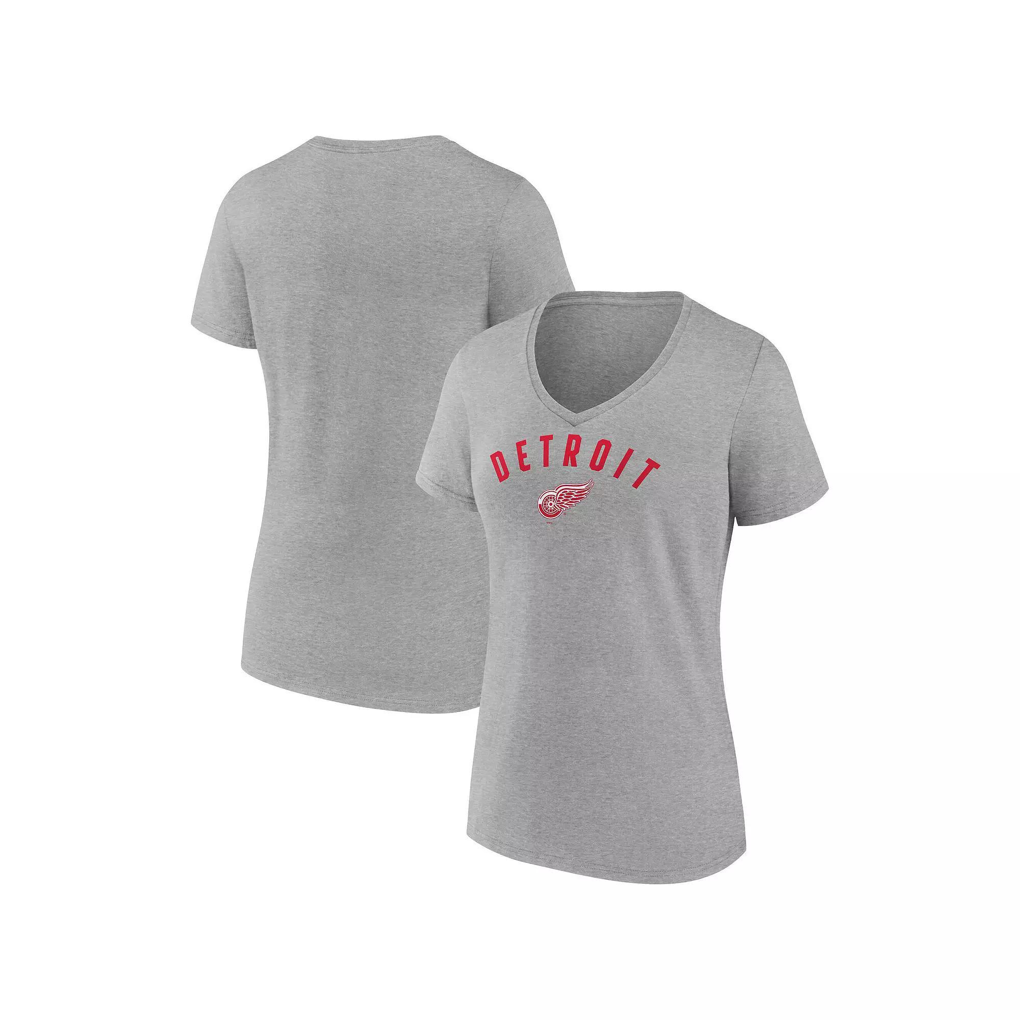 Women's Fanatics Gray Philadelphia Flyers V-Neck T-Shirt,  Product Image