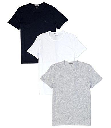 Emporio Armani Pure Cotton Crew Neck Undershirts 3 Product Image