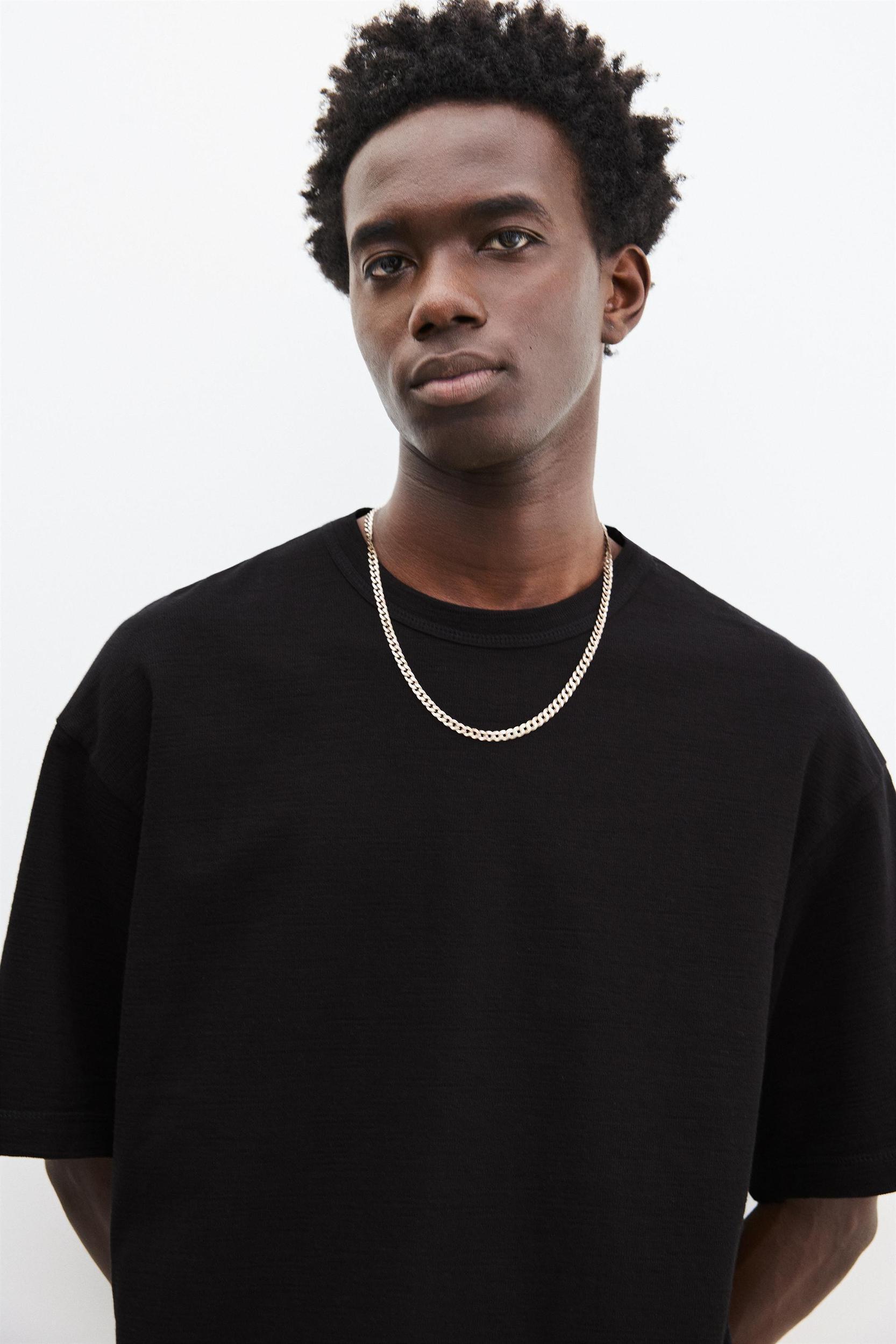 Short sleeve textured T-shirt Product Image