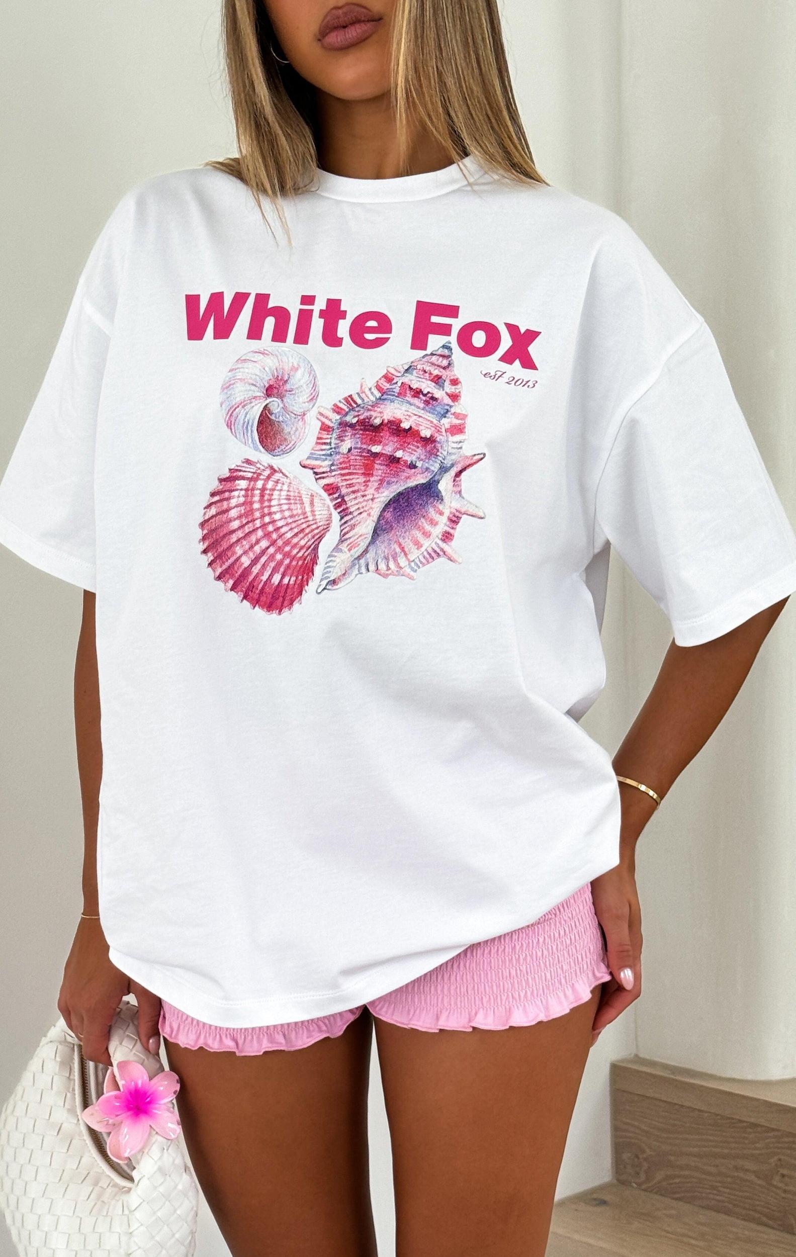Hear The Ocean Oversized Tee White Product Image