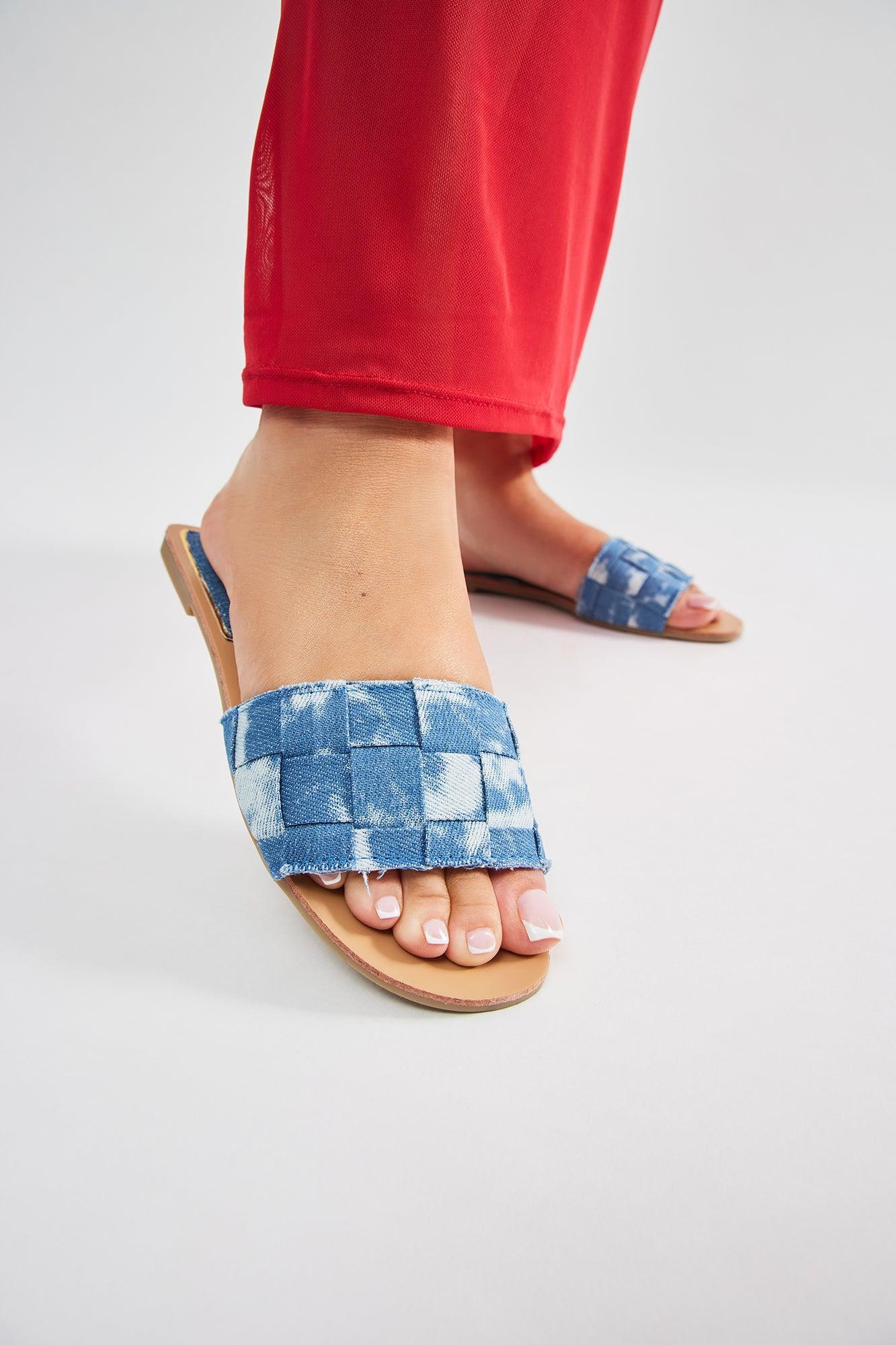 Dayna Denim Sandals - Denim Product Image