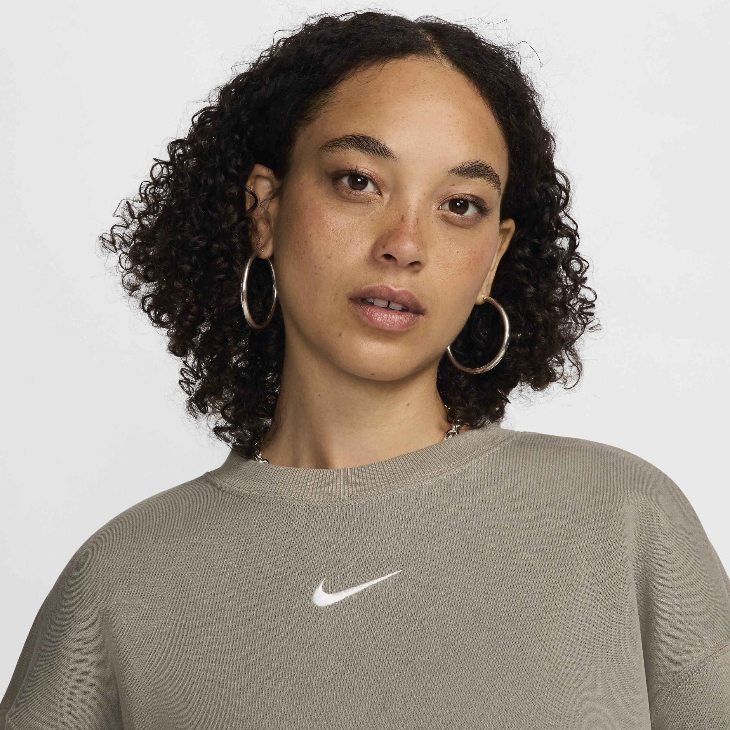 Womens Nike Sportswear Phoenix Fleece Oversized Crewneck Sweatshirt Product Image