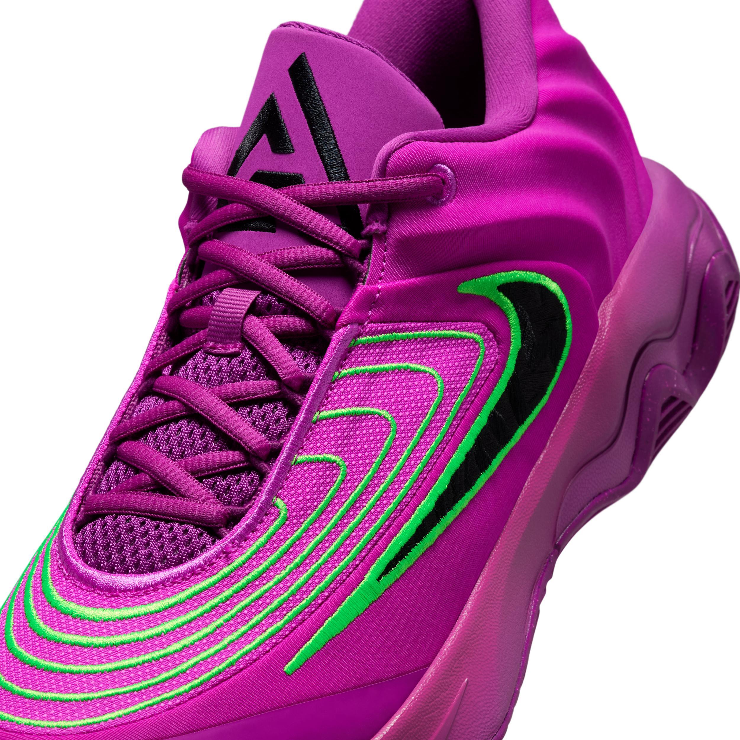 Nike Giannis Immorality 4 Men's Basketball Shoes, Size: 7.5, Purple Black Green Product Image