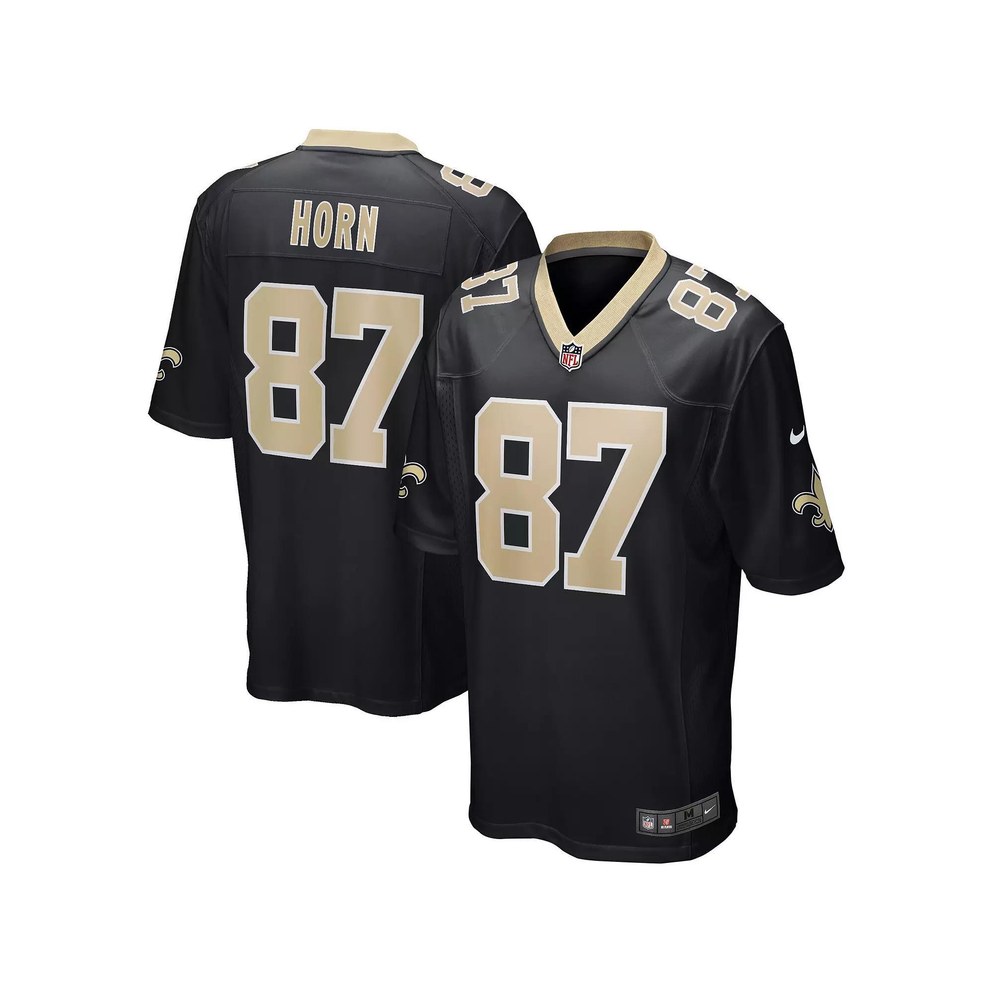 Men's Nike Joe Horn Black New Orleans Saints Game Retired Player Jersey,  Product Image