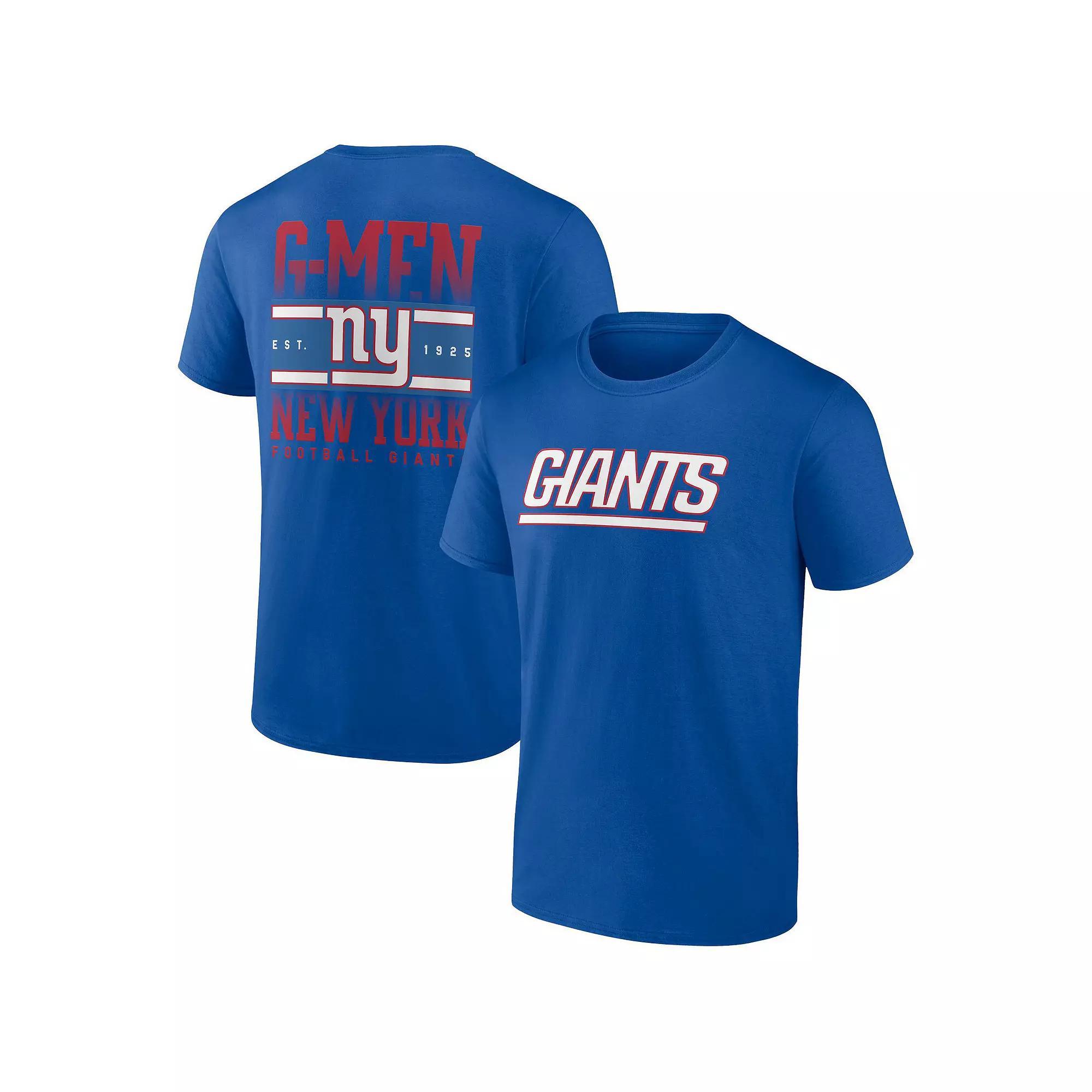 Men's Profile Royal New York Giants Big & Tall Two-Sided T-Shirt,  Product Image