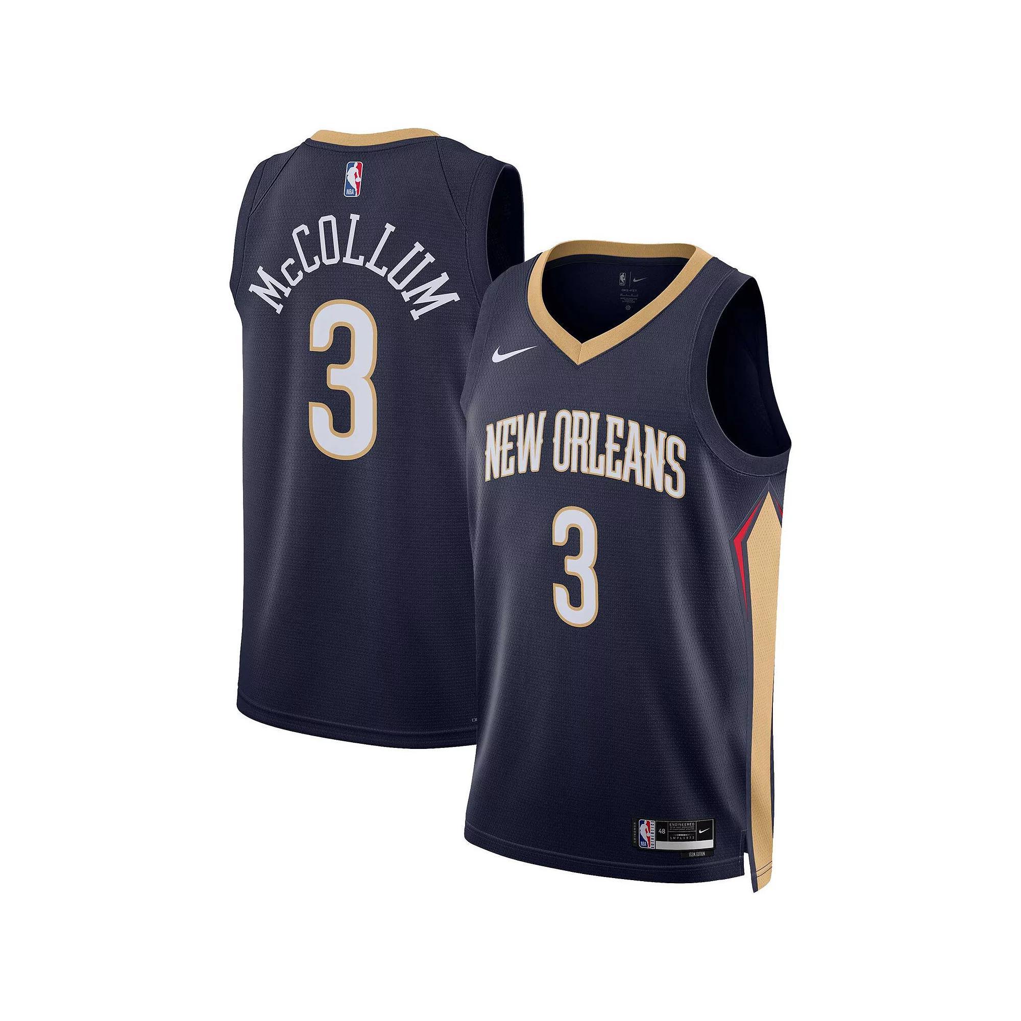 New Orleans Pelicans Icon Edition Nike Mens Dri-FIT NBA Swingman Jersey | DN2014-419 Product Image