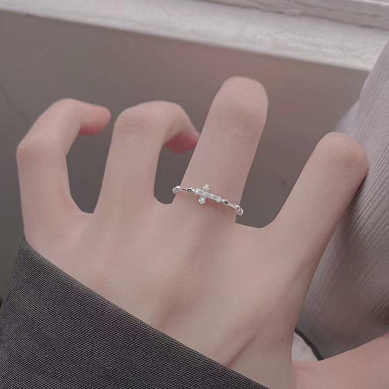 Sterling Silver Cross Ring Product Image