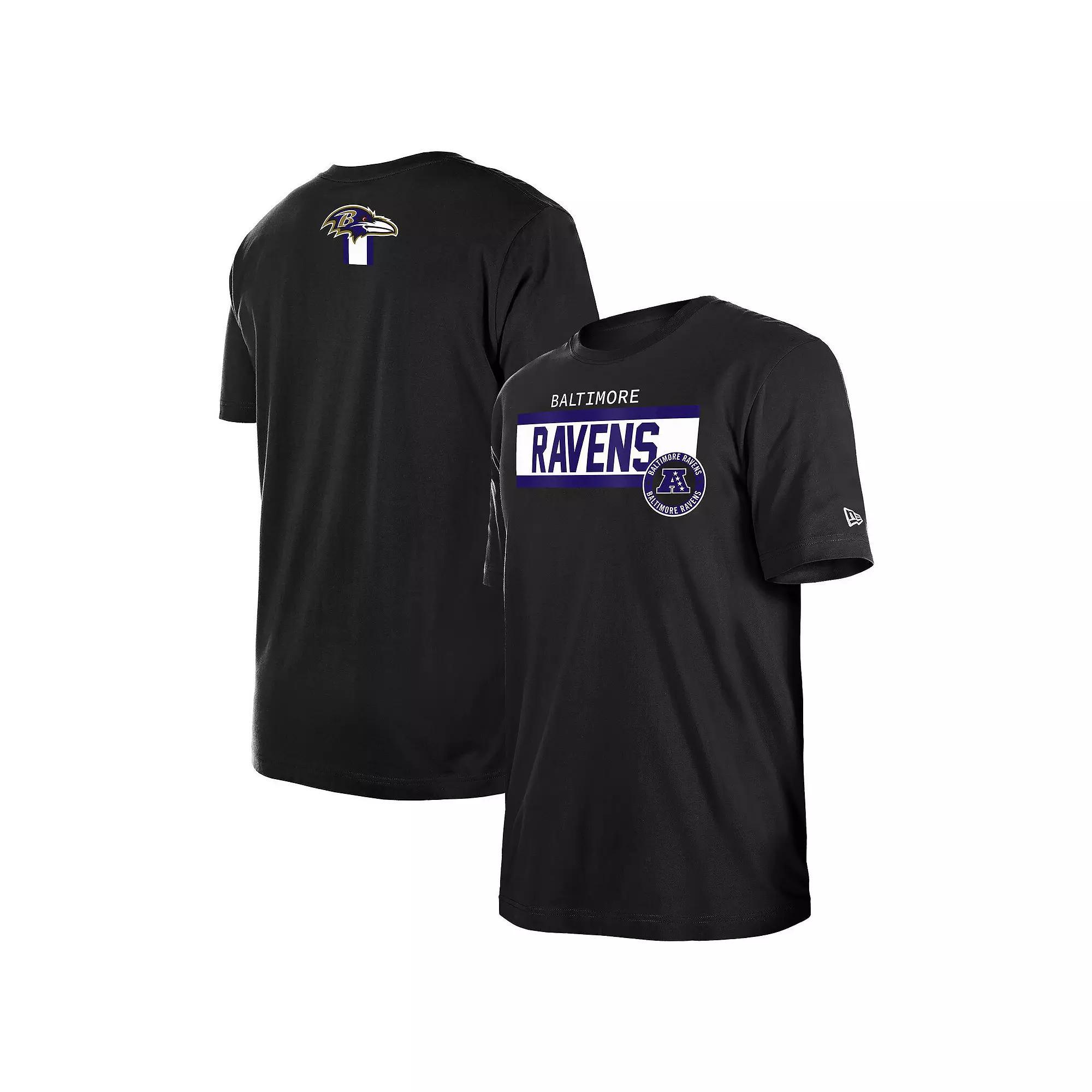 Men's New Era  Black Baltimore Ravens 3rd Down Domestic T-Shirt, Size: XL Product Image