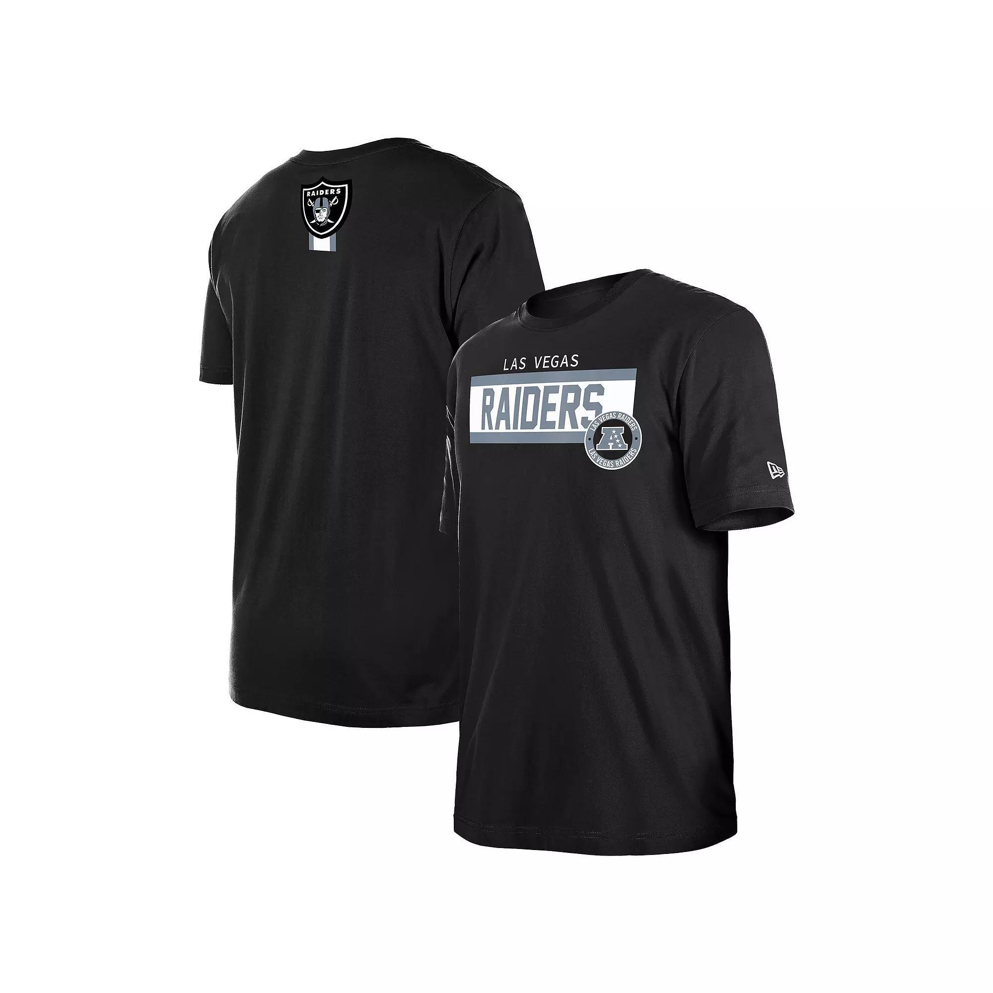 Men's New Era Black Las Vegas Raiders 3rd Down Domestic T-Shirt,  Product Image