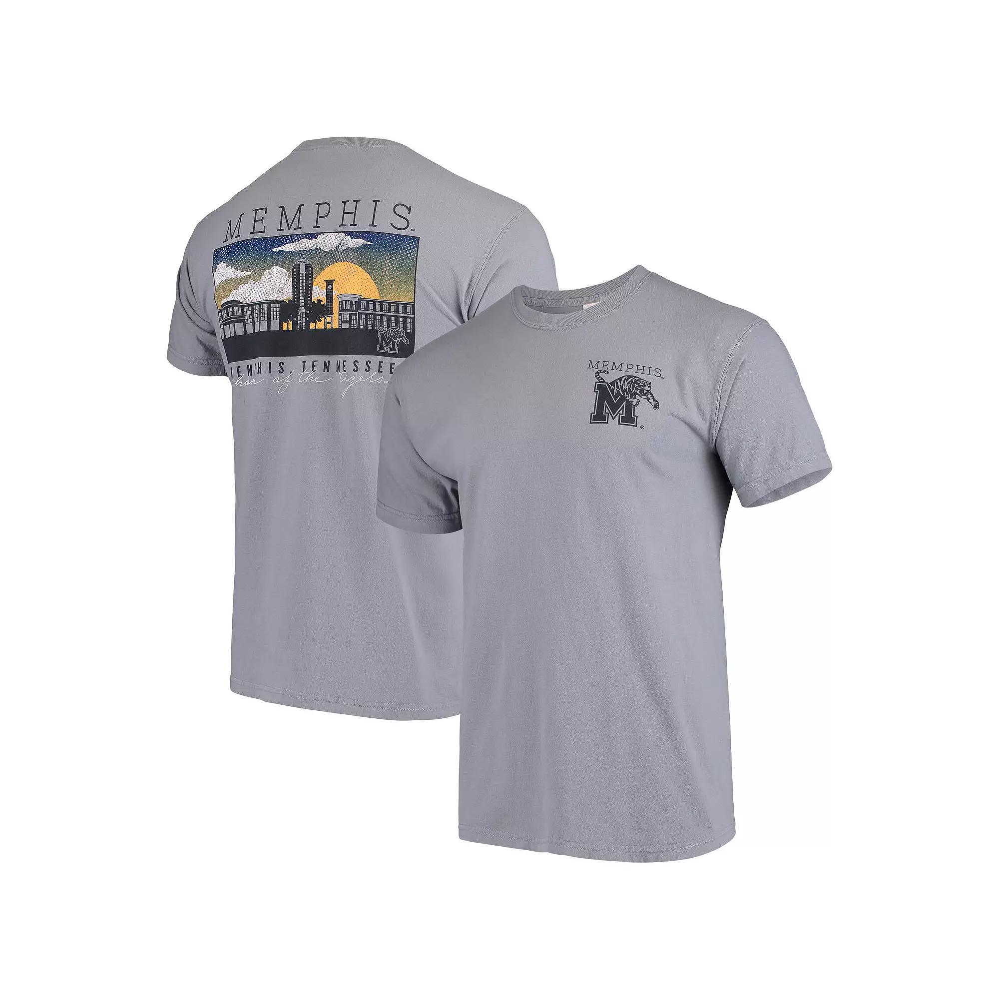 Memphis Tigers Comfort Colors Campus Scenery T-Shirt - Gray, Men's,  Product Image
