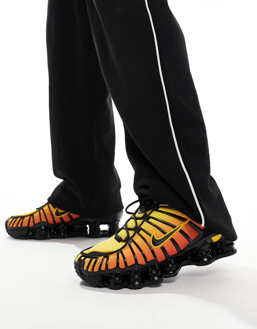 Nike Shox TL sneakers in black and red Product Image