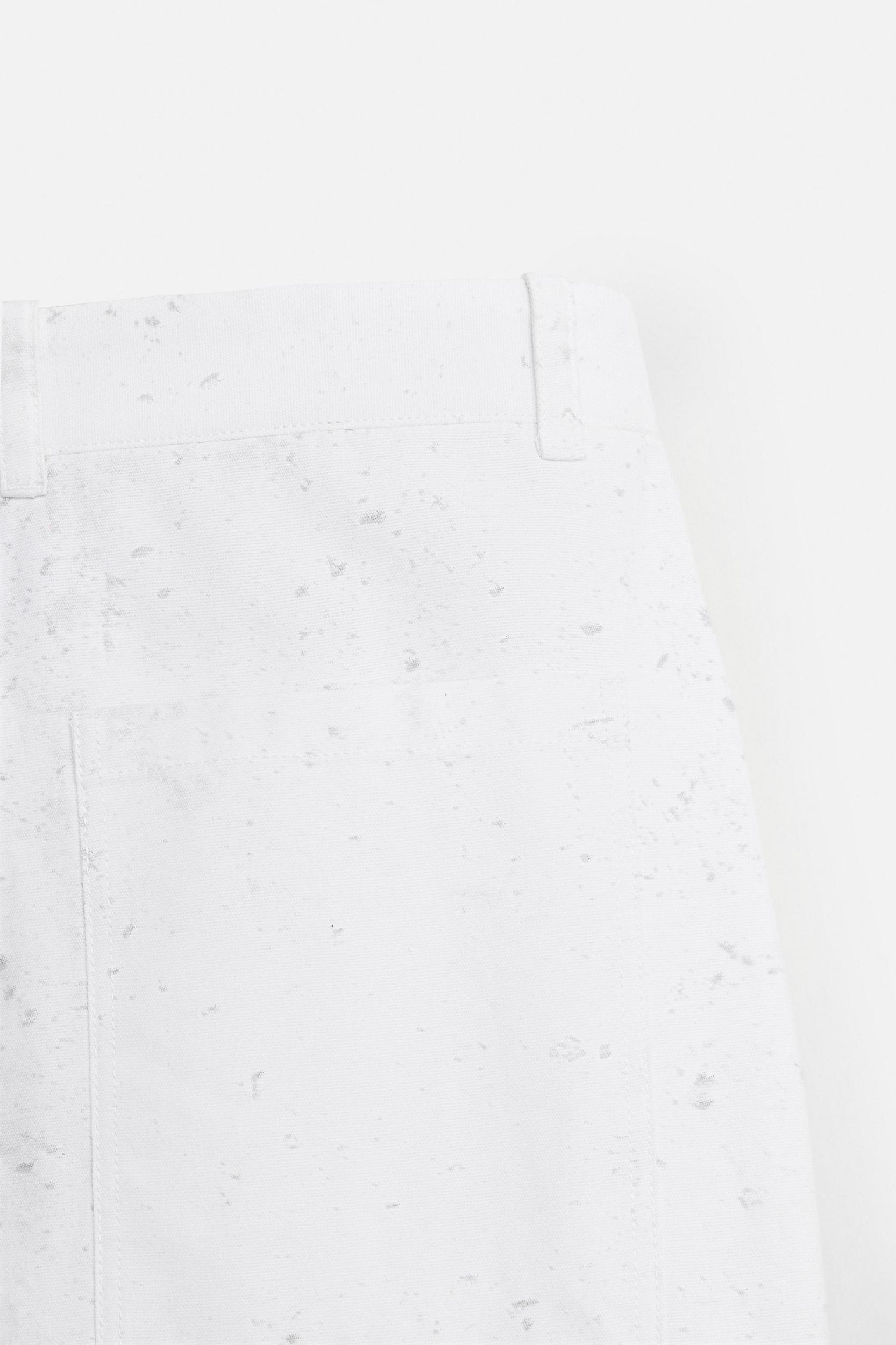 WIDE FIT ABSTRACT PRINT PANTS Product Image