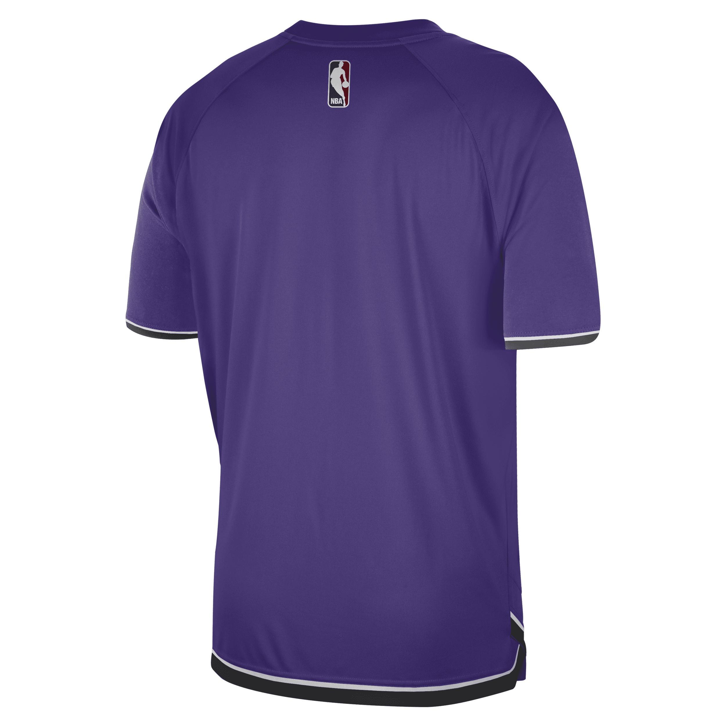 Sacramento Kings Hardwood Classics Nike Mens Dri-FIT NBA Short-Sleeve Pregame Top | FZ0145-504 Product Image