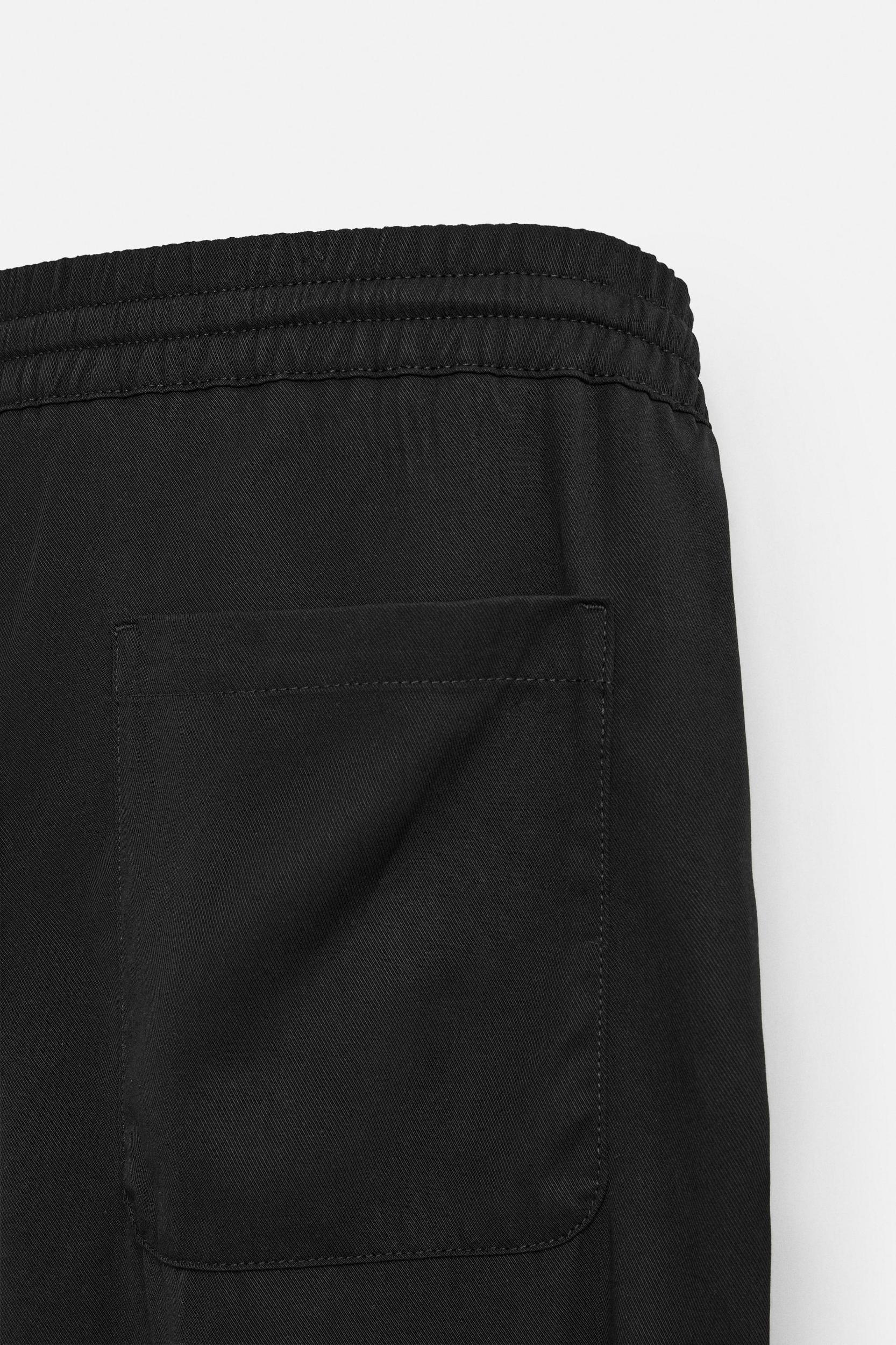 REGULAR FIT LYOCELL - VISCOSE PANTS Product Image