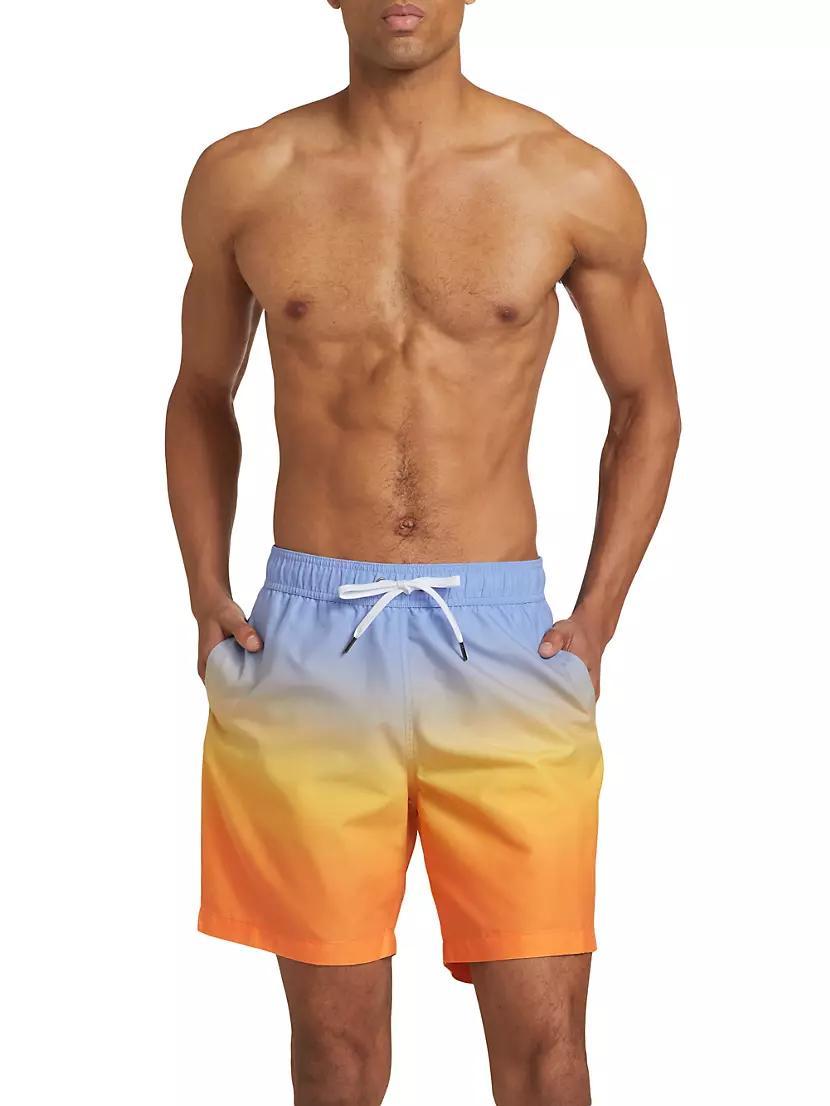 COLLECTION Sunrise Ombré Swim Trunks Product Image