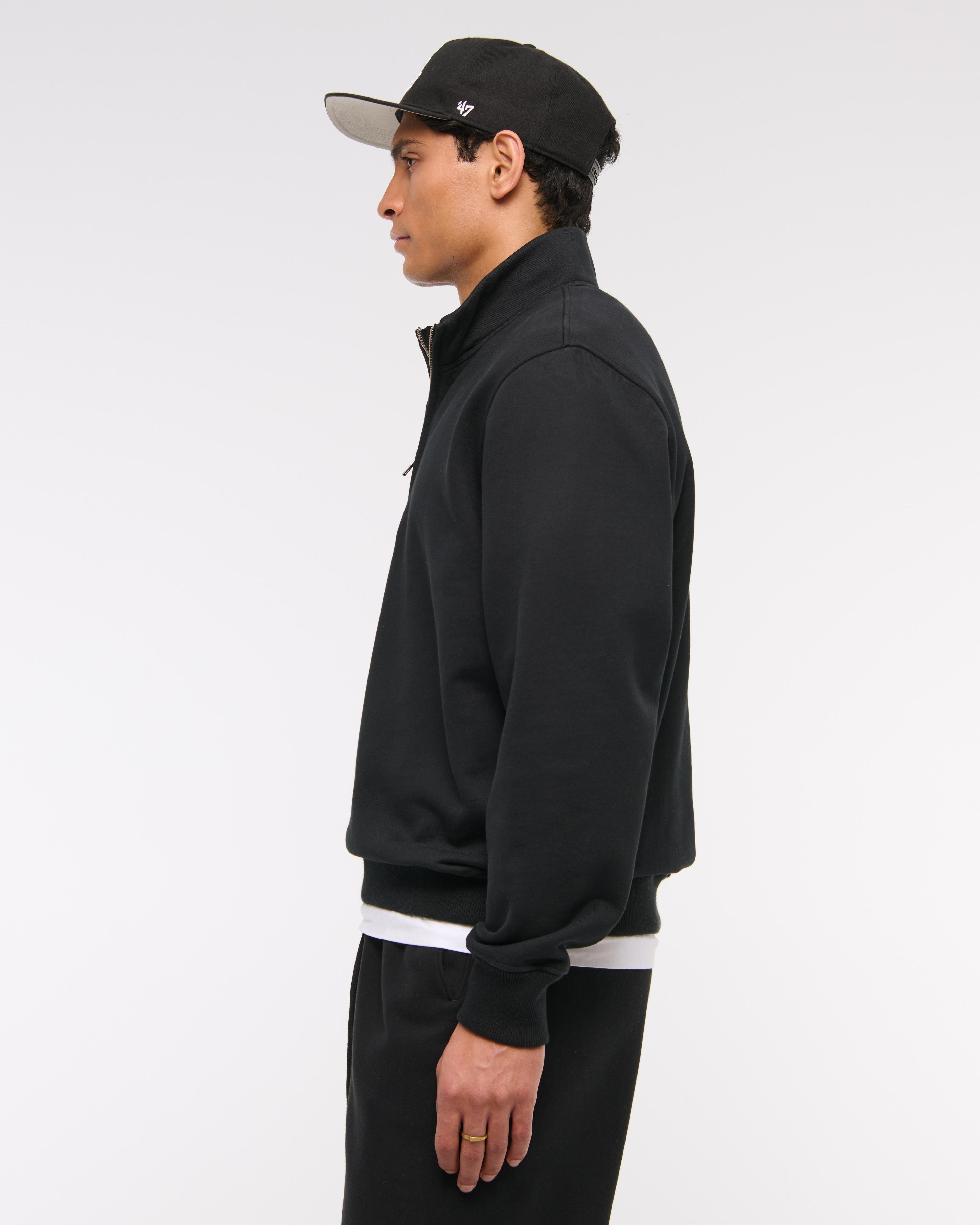 Essential Premium Heavyweight Half-Zip Sweatshirt Product Image