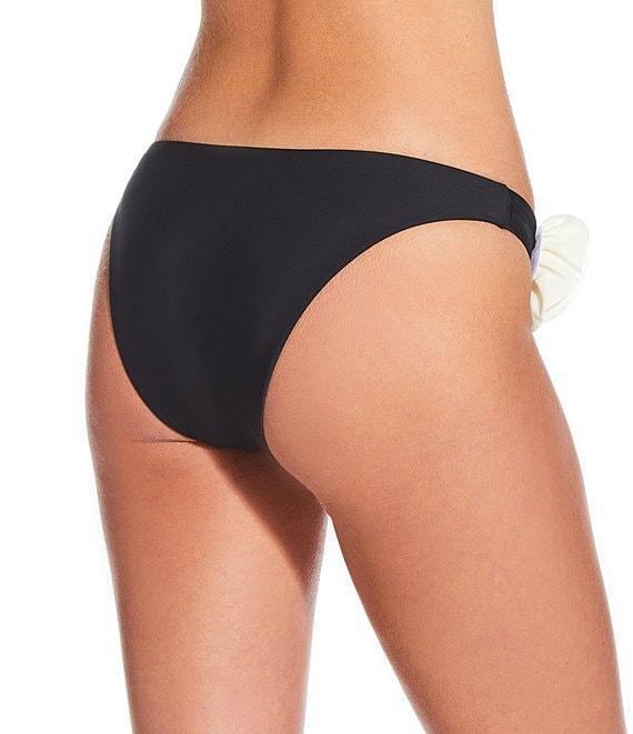 Gianni Bini Solid Rosette V-Scoop Front Swim Bottom Product Image