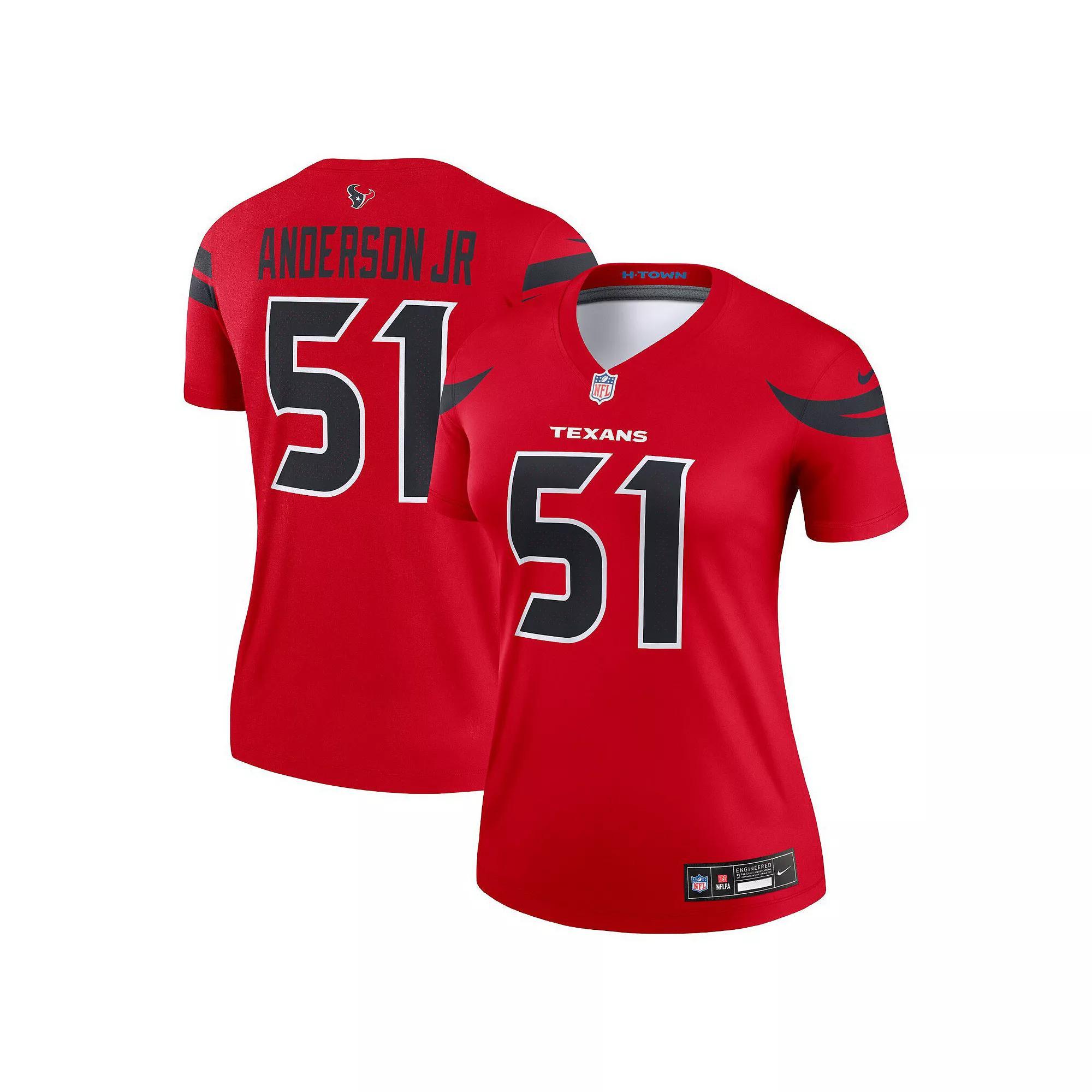 Women's Nike Will Anderson Jr. Red Houston Texans Alternate Legend Player Performance Top,  Product Image